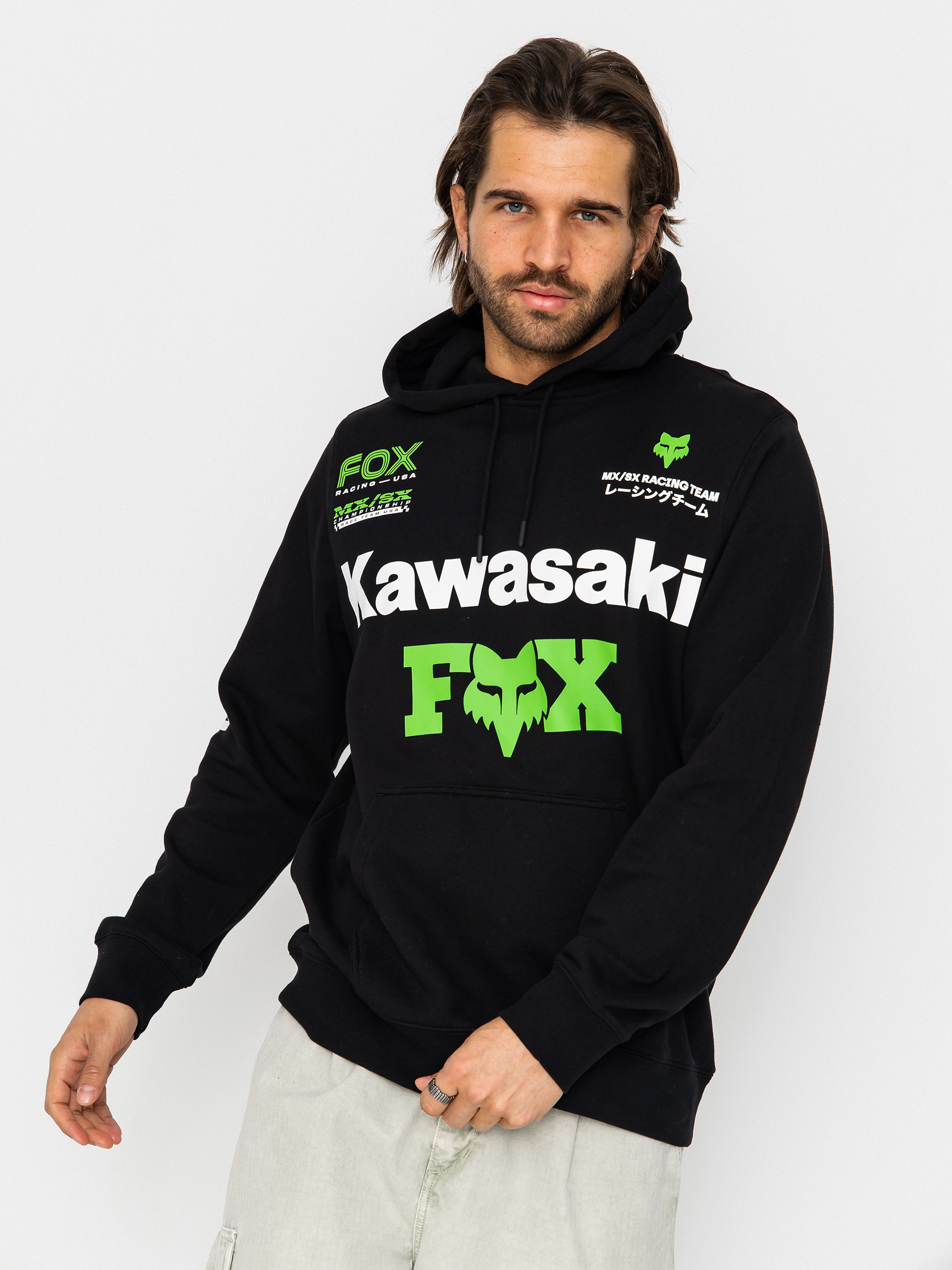 Hanorac cu glugă Fox Kawi HD (black)