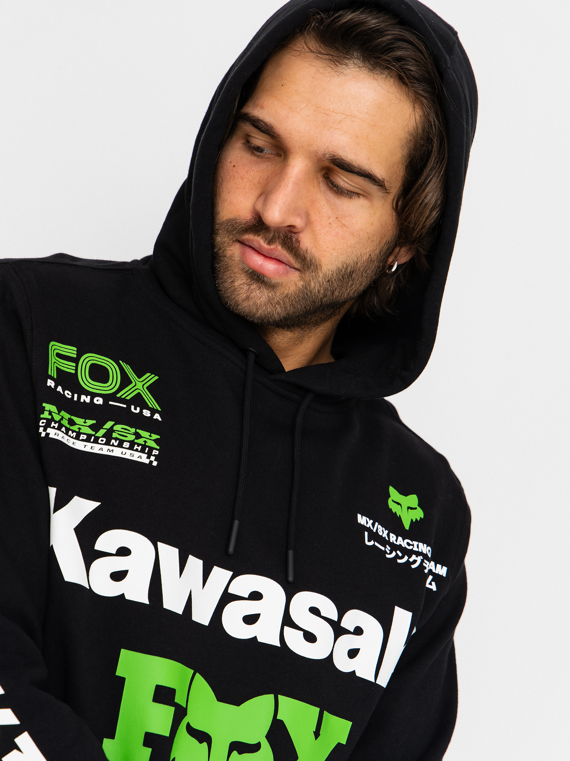 Hanorac cu glugă Fox Kawi HD (black)