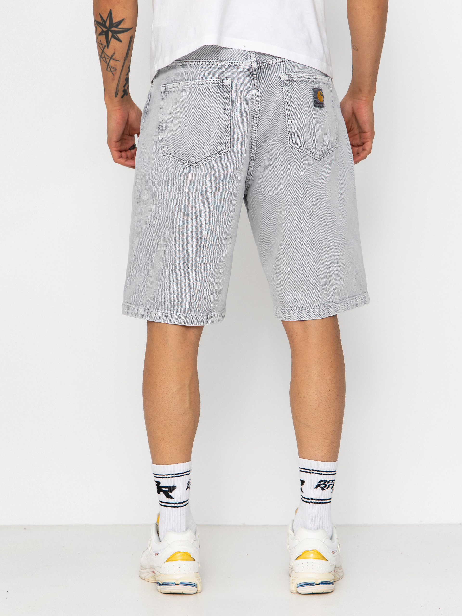 Pantaloni scurți Carhartt WIP Landon (black chalk wash)