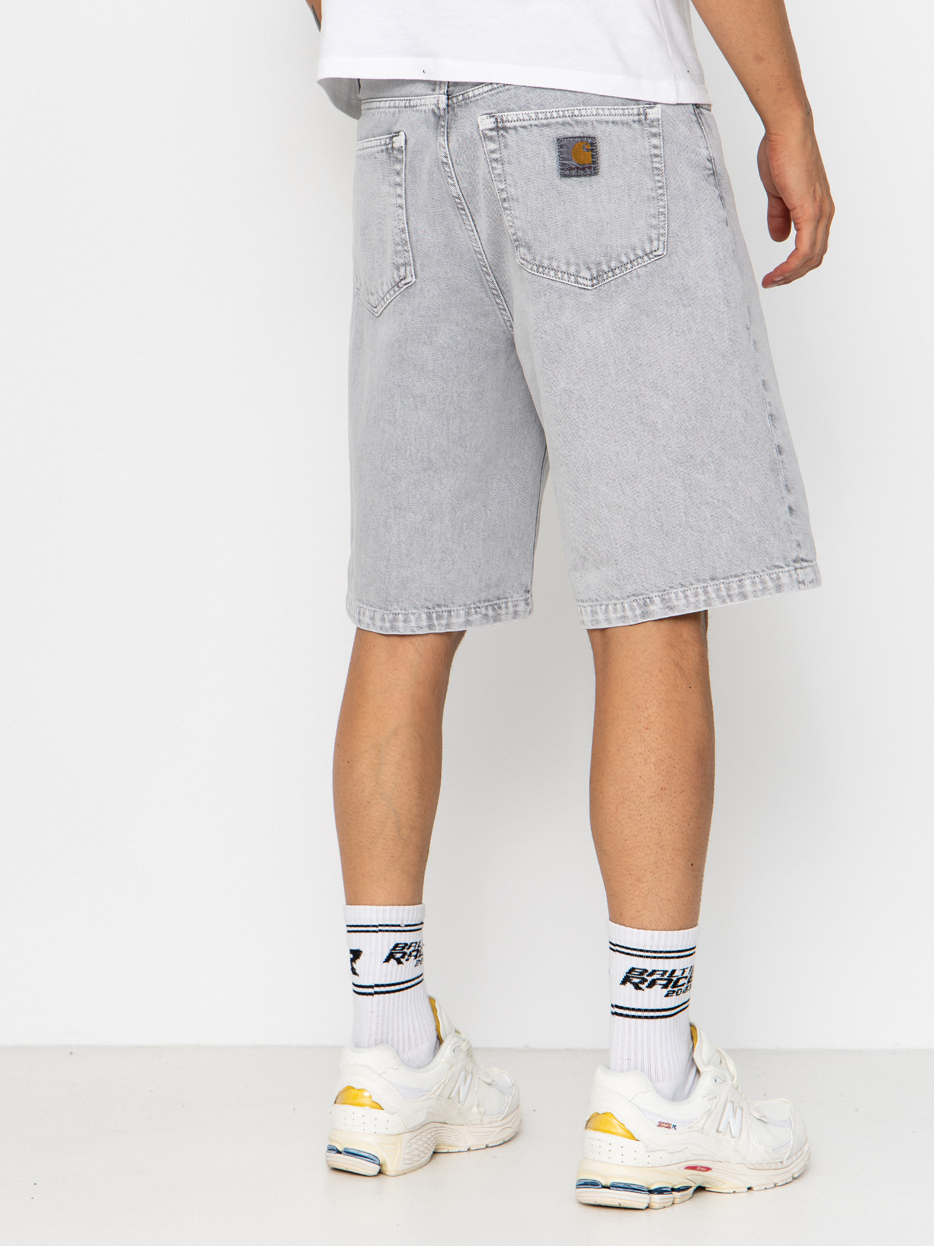 Pantaloni scurți Carhartt WIP Landon (black chalk wash)