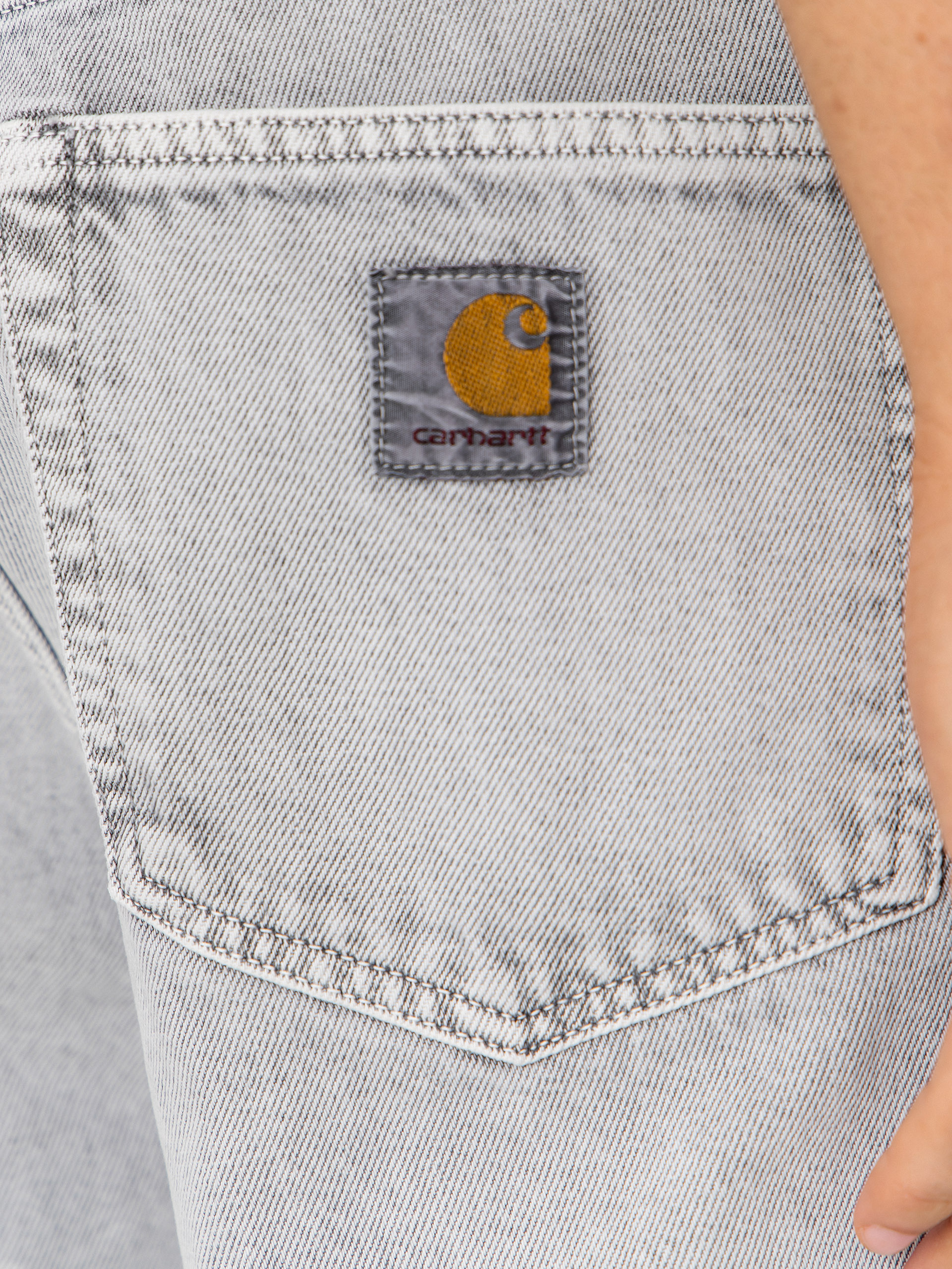 Pantaloni scurți Carhartt WIP Landon (black chalk wash)