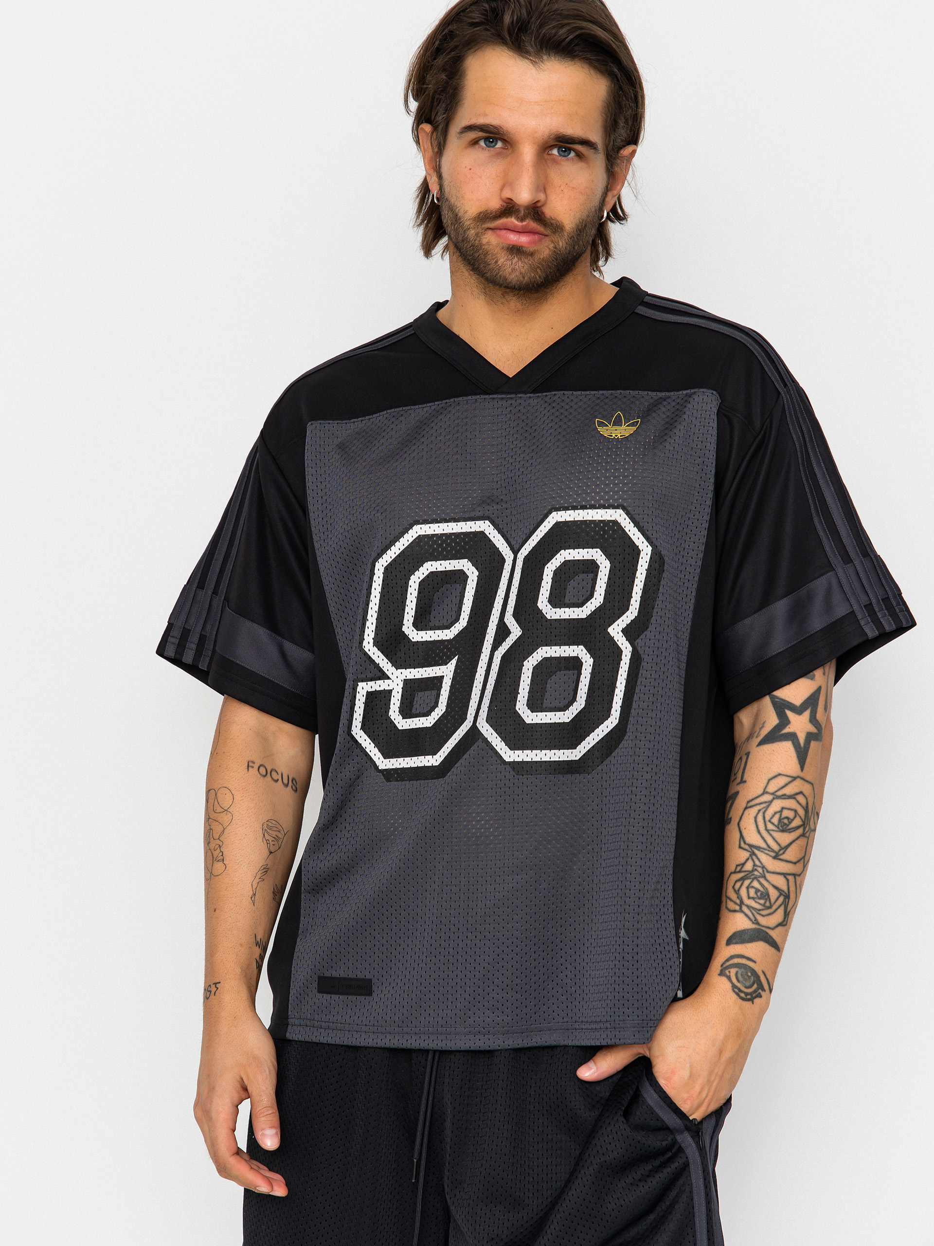 Tricou adidas Tyshawn Jrsy (black/ironmt/carbon)