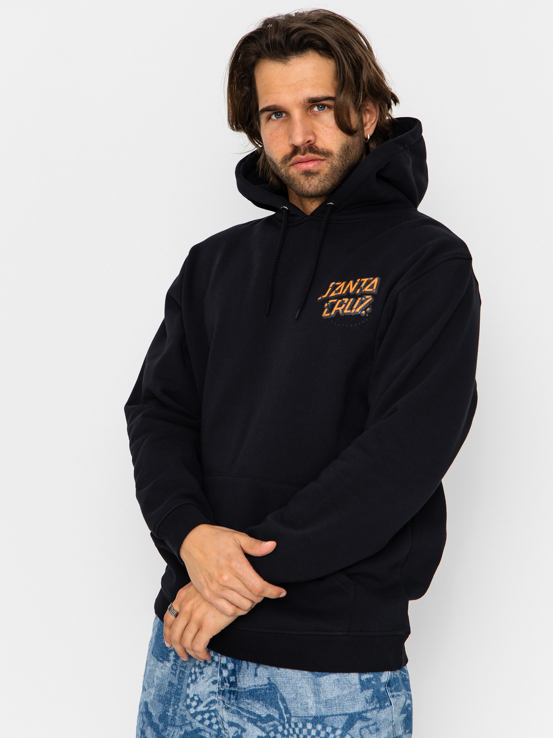 Hanorac cu glugă Santa Cruz Roskopp Screaming Five HD (black)