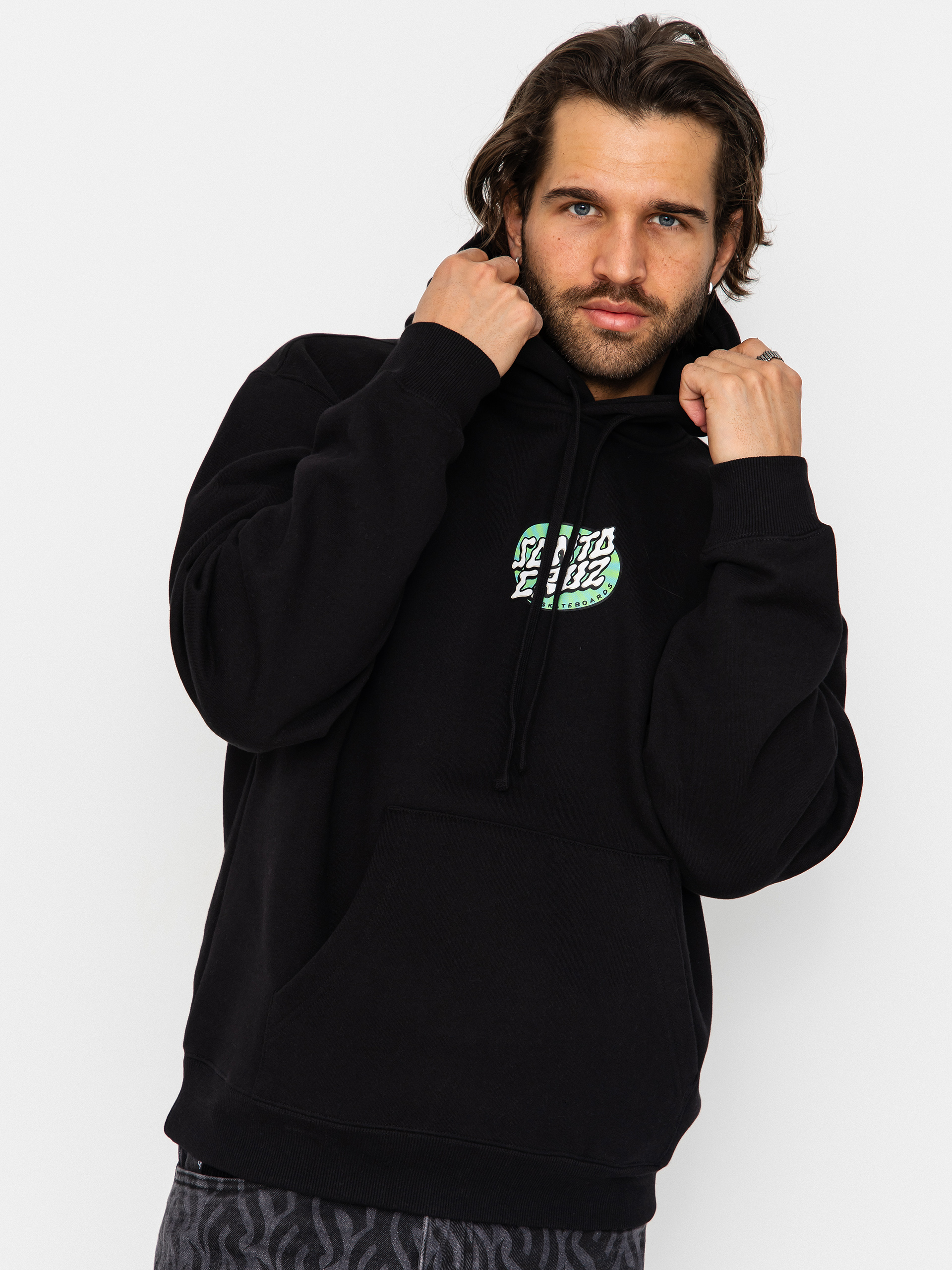 Hanorac cu glugă Santa Cruz Winkowski Vertigo HD (black)