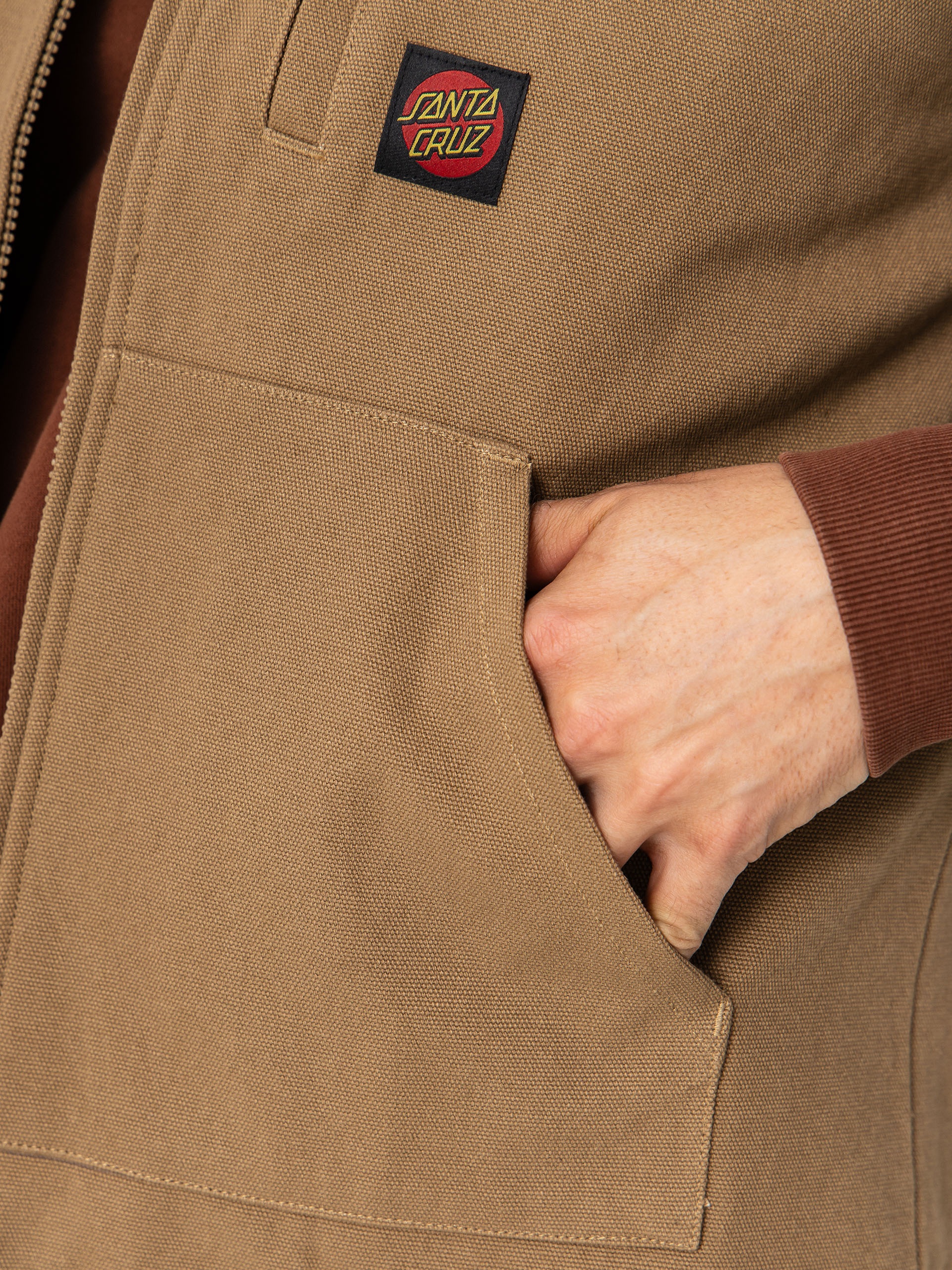 Vestă Santa Cruz Classic Label (taupe)