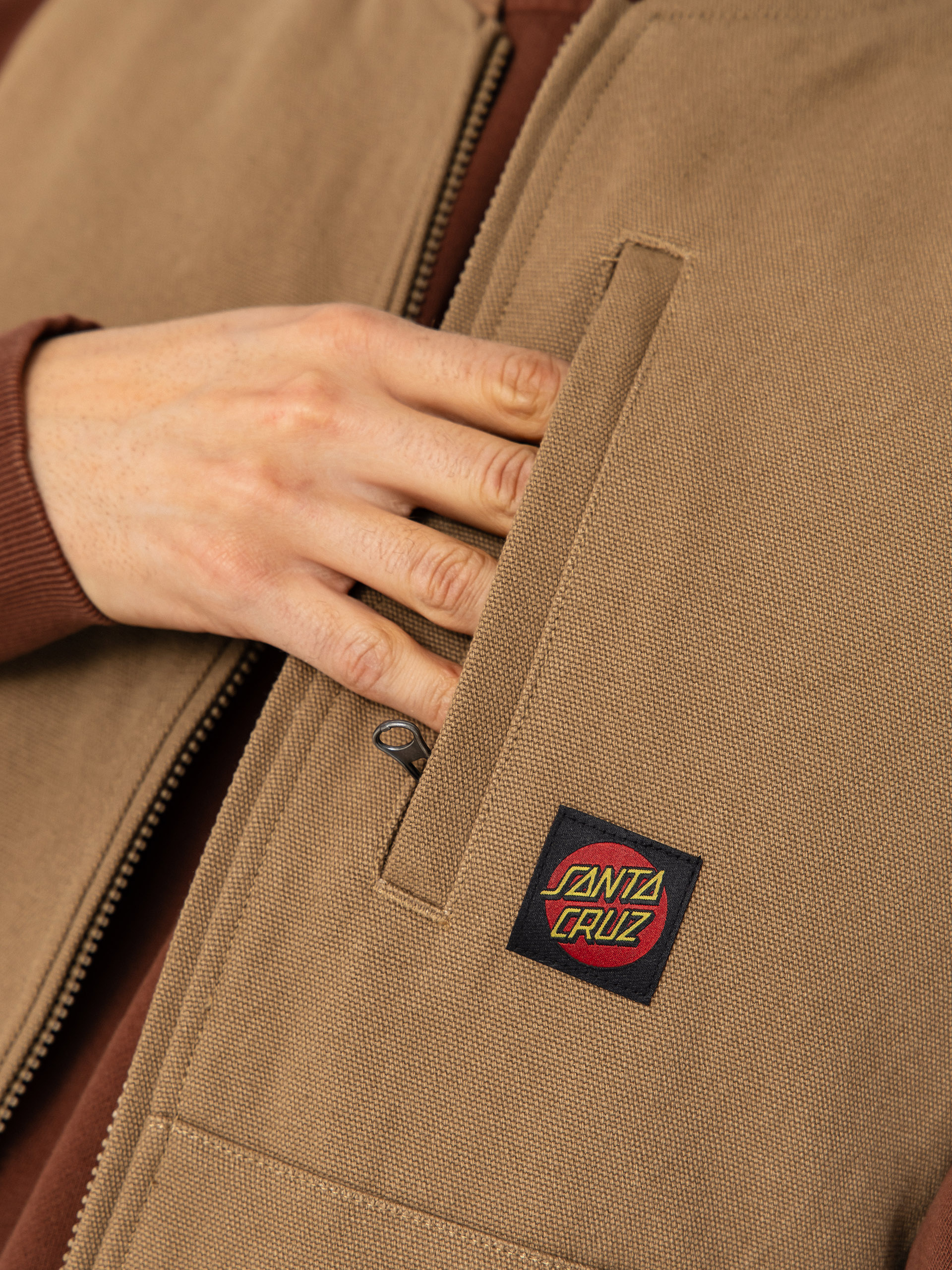 Vestă Santa Cruz Classic Label (taupe)