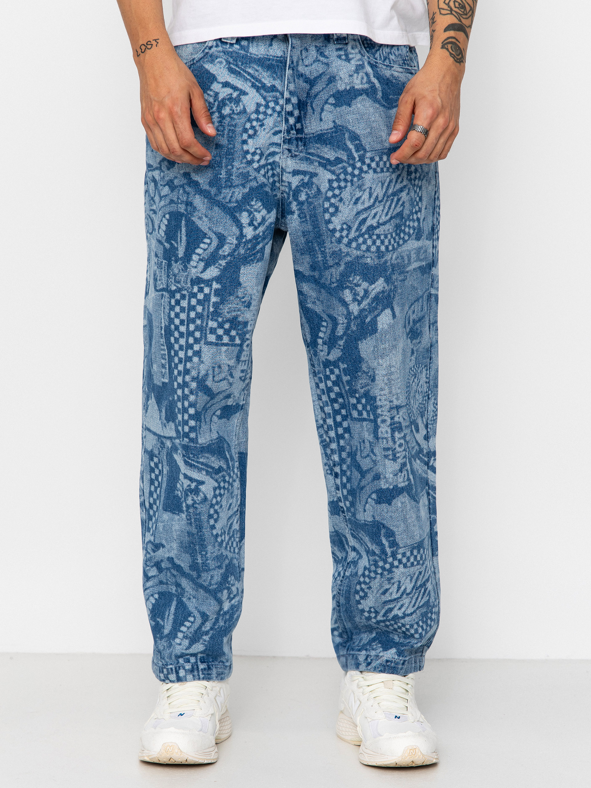Pantaloni Santa Cruz Big (stonewash collage)