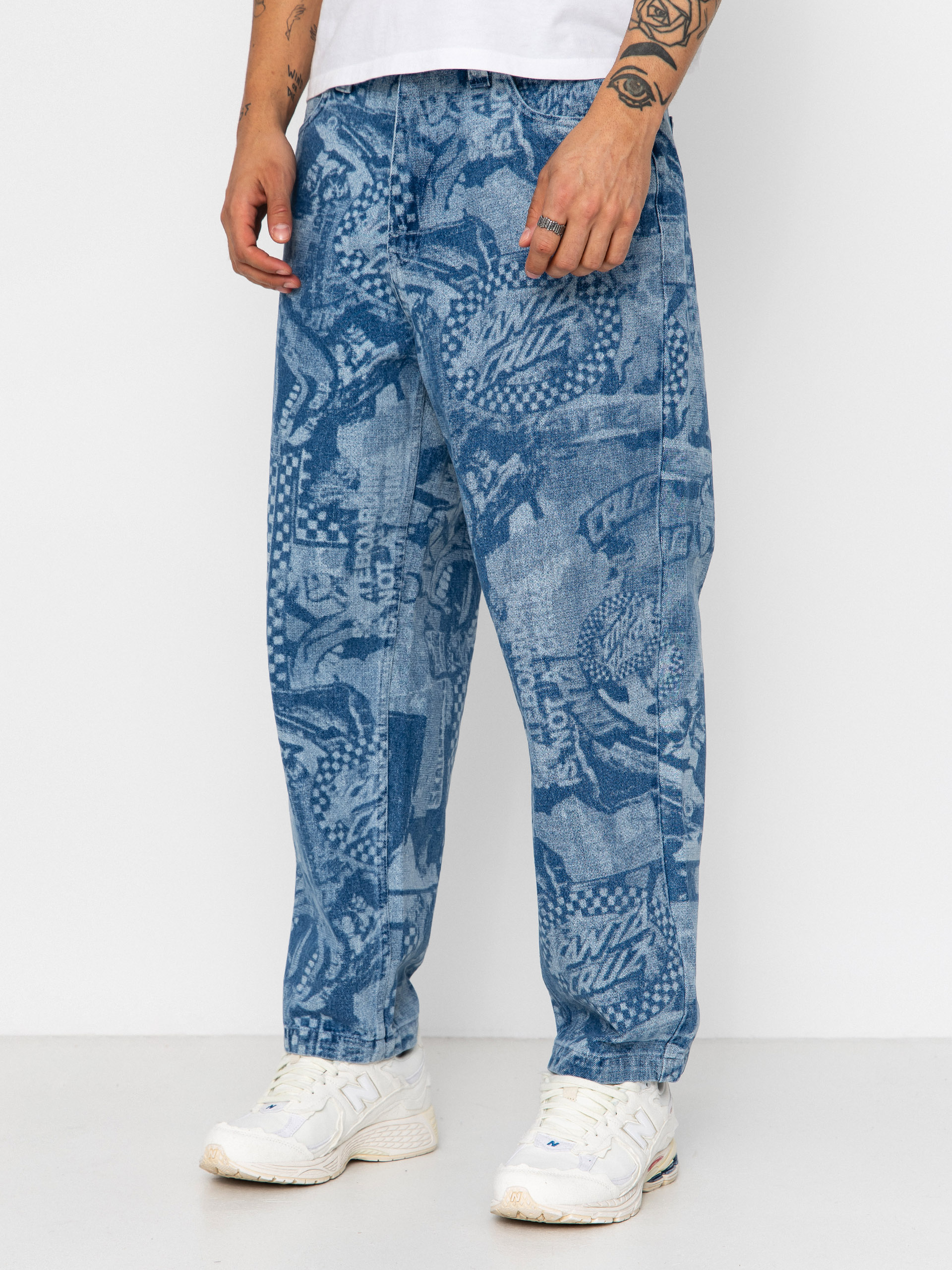 Pantaloni Santa Cruz Big (stonewash collage)