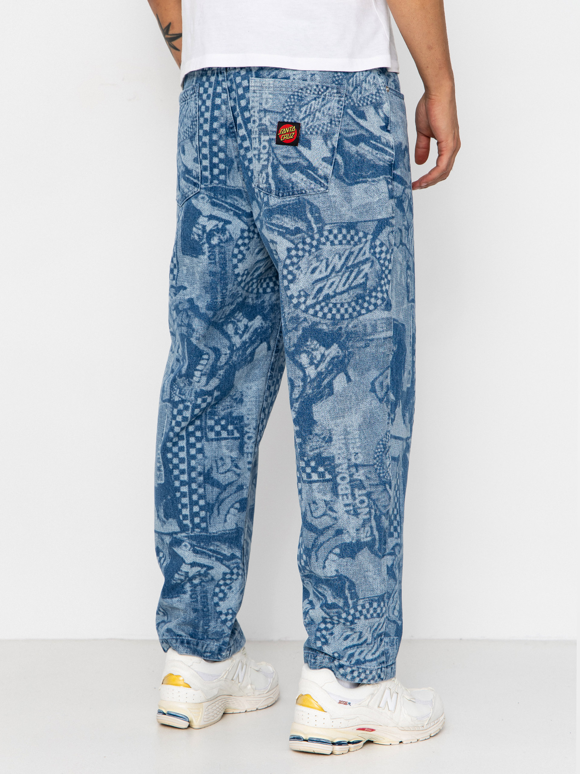 Pantaloni Santa Cruz Big (stonewash collage)