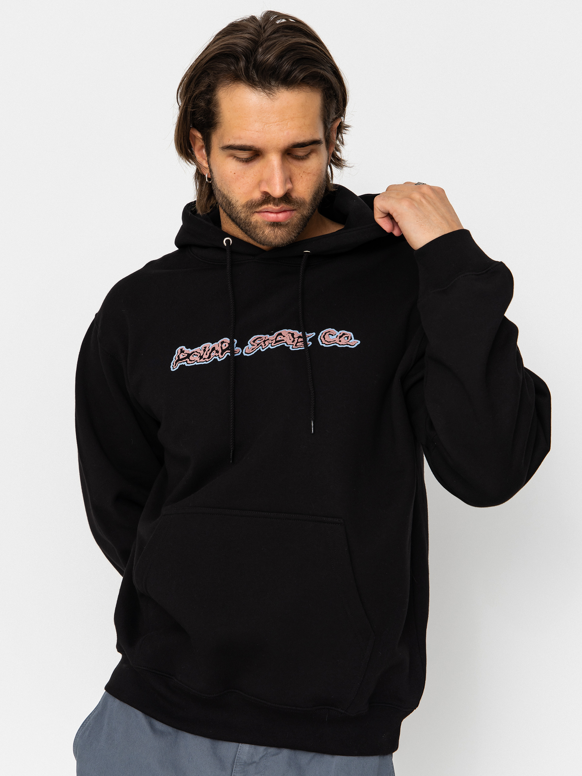 Hanorac cu glugă Polar Skate Dave Lovely Day HD (black)