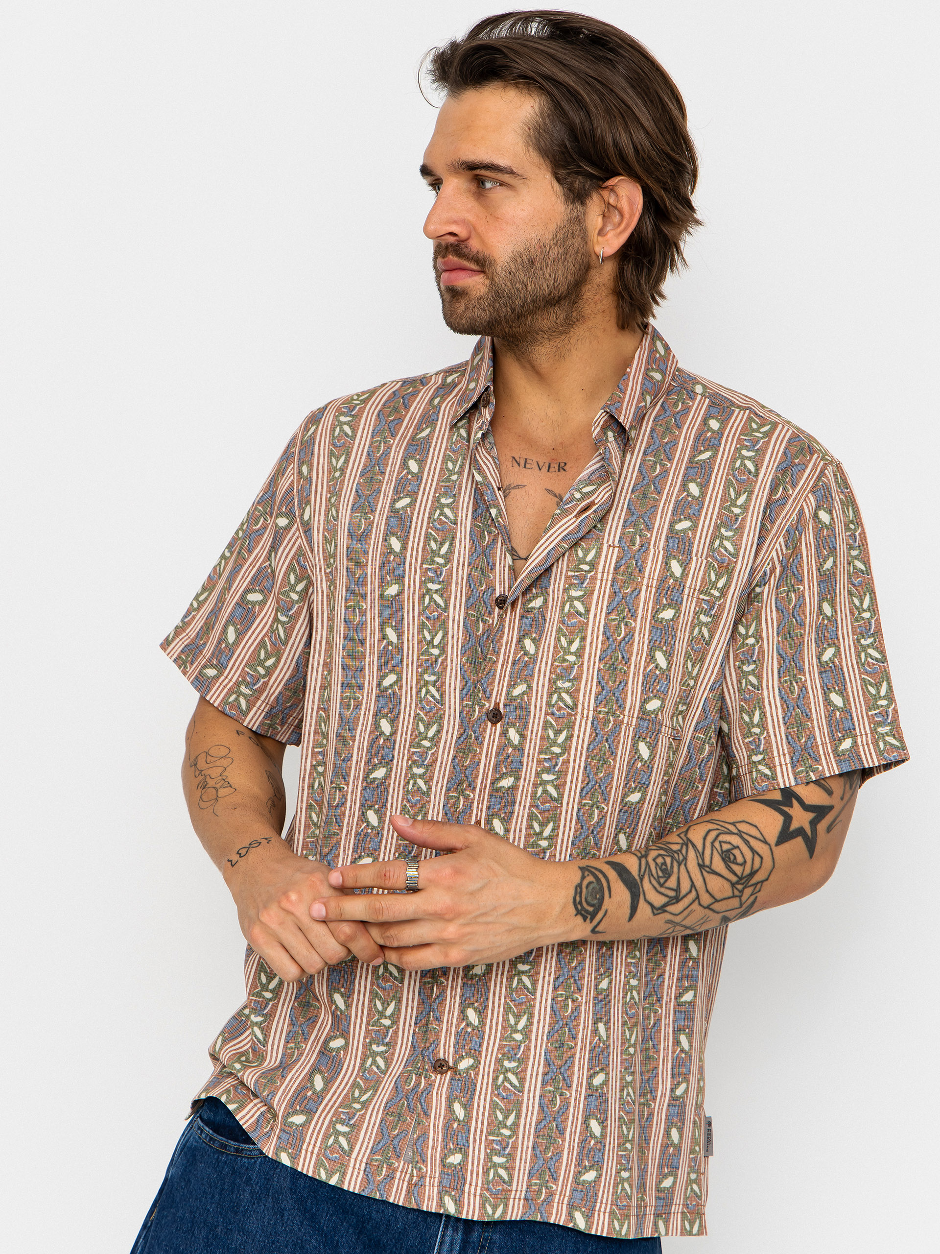 Cămașă Royal Robbins Camino Pucker (mahogany botanist pt)
