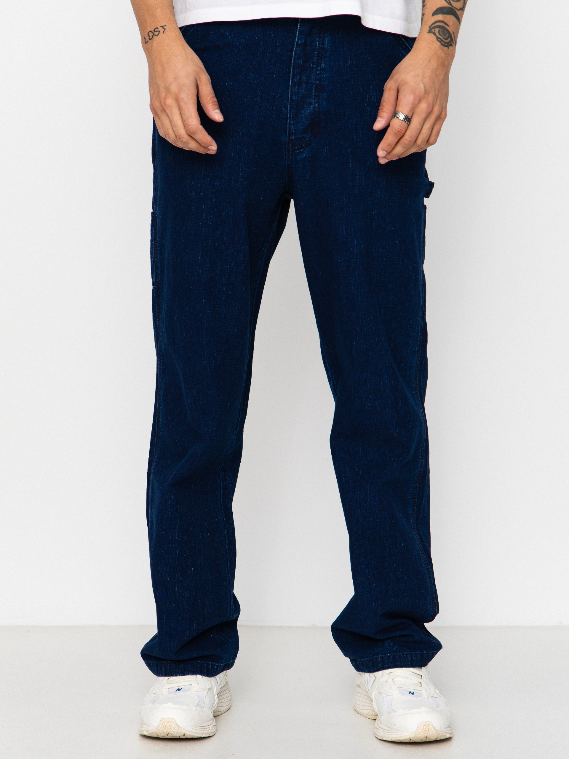 Pantaloni Deus Ex Machina Big Fella Chambray (indigo)