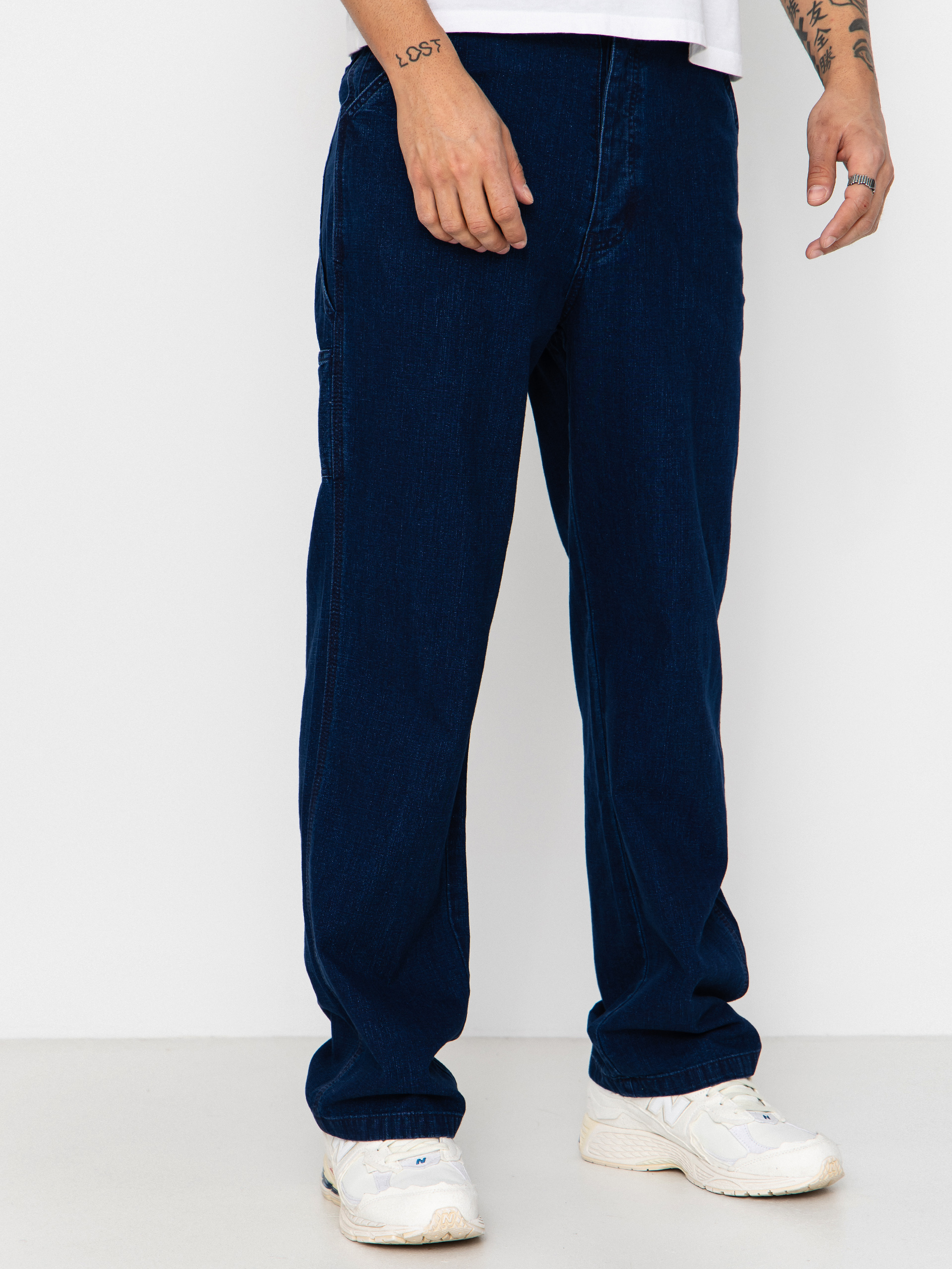 Pantaloni Deus Ex Machina Big Fella Chambray (indigo)