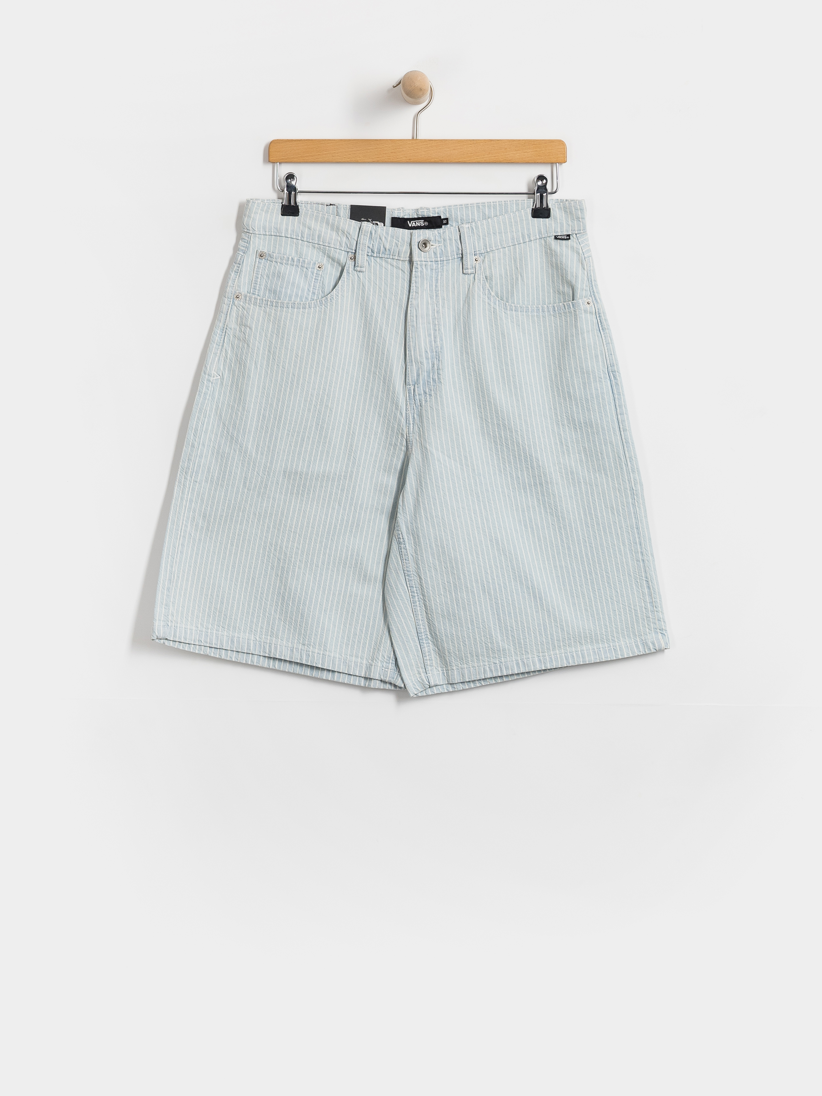 Pantaloni scurți Vans Check 5 Baggy Striped Denim