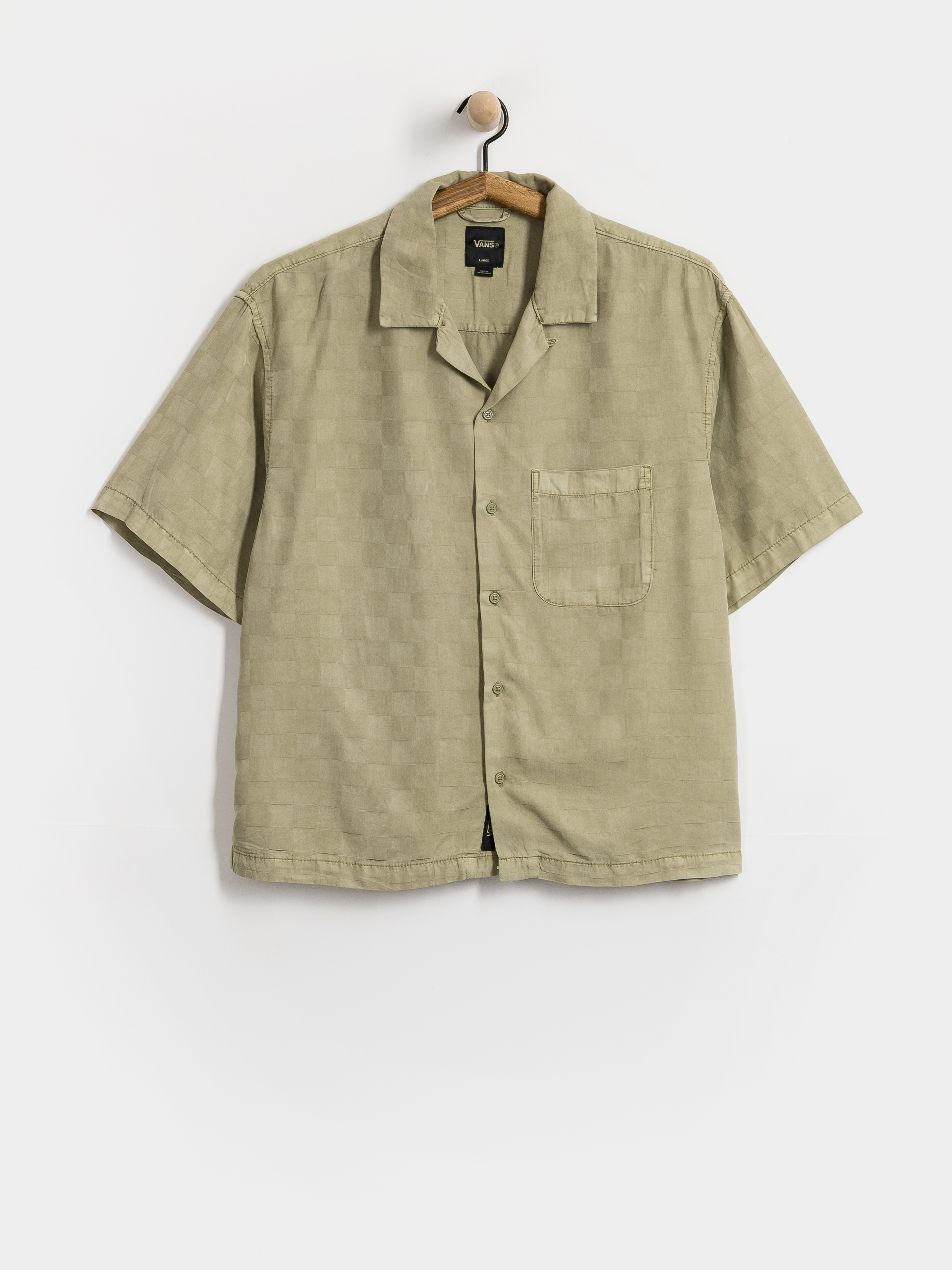 Cămașă Vans Van Doren Tencel Check Camp (soft sage)