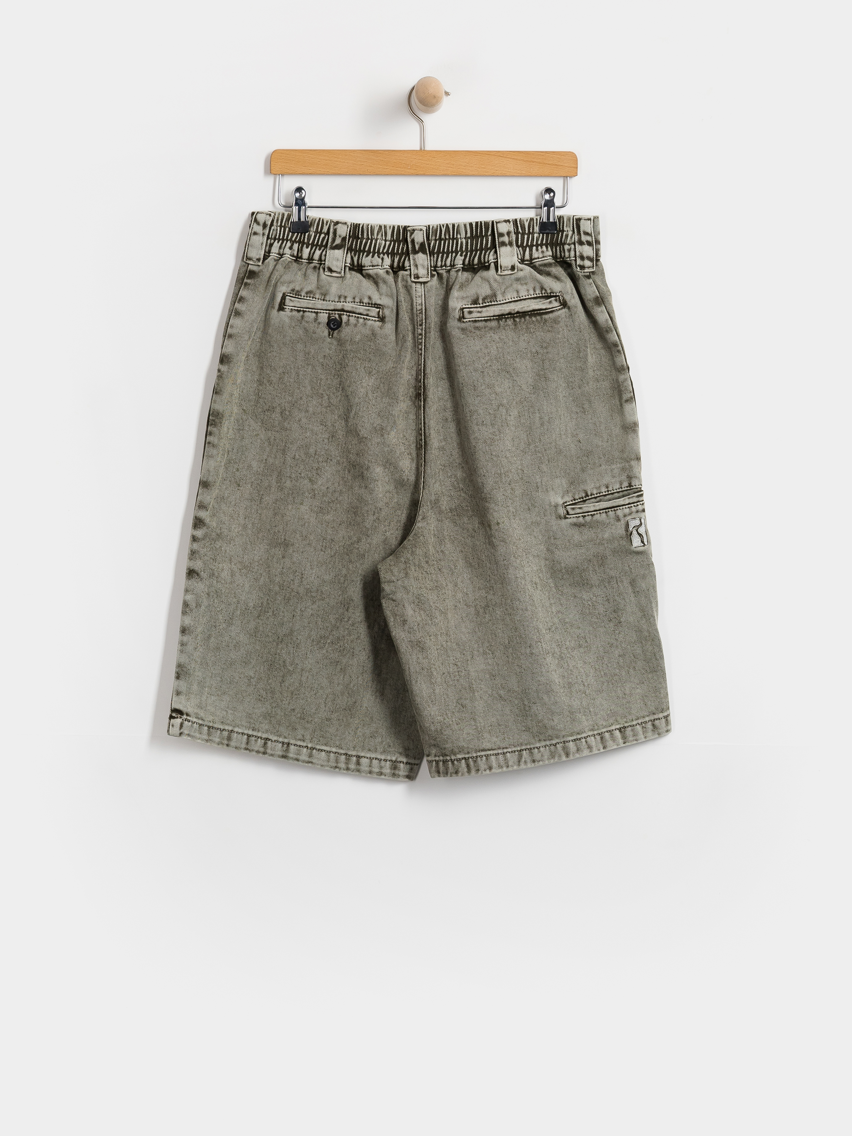 Pantaloni scurți Poetic Collective Painter (grey denim wash)