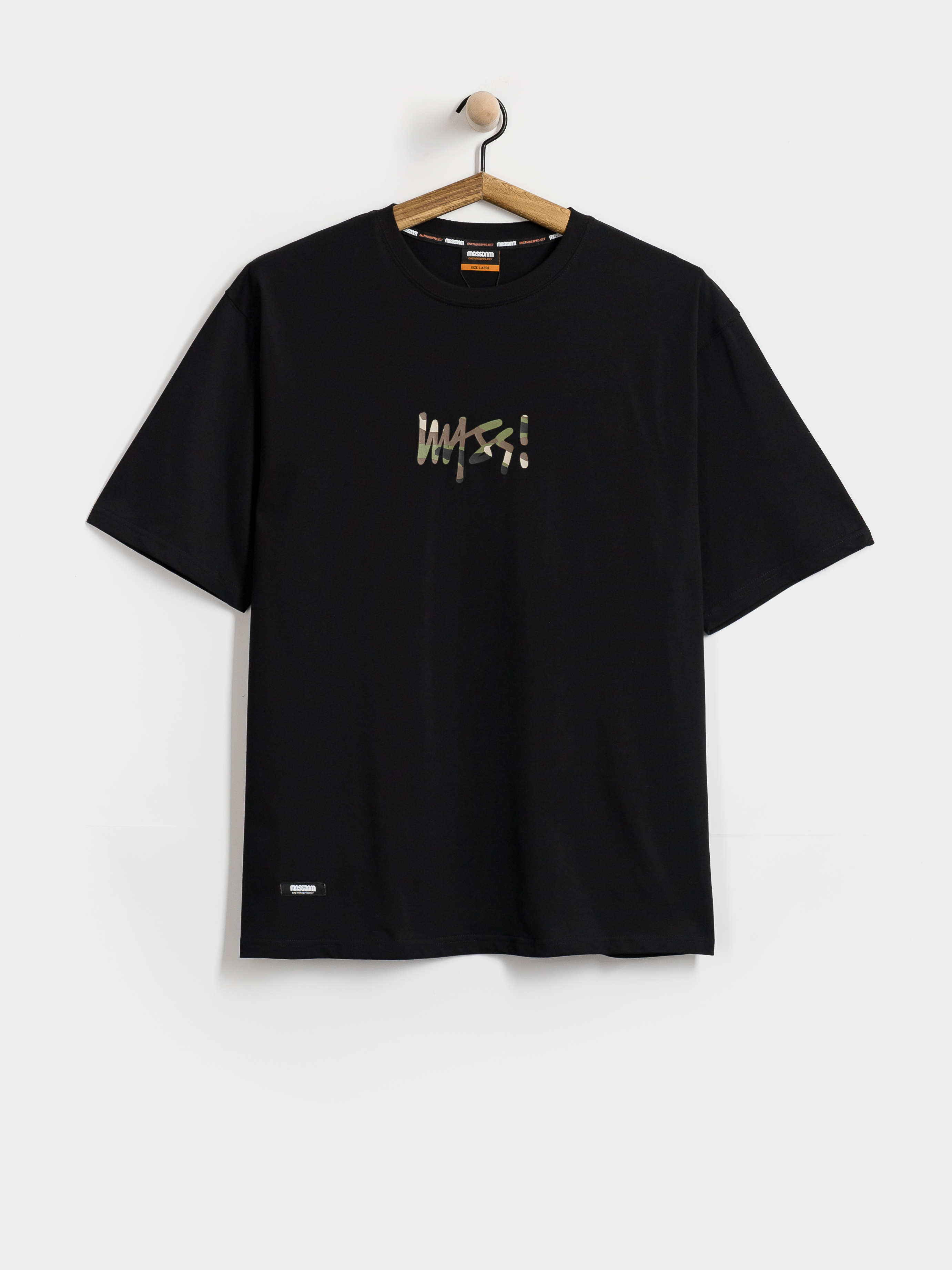 Tricou MassDnm Camo Sign (black)