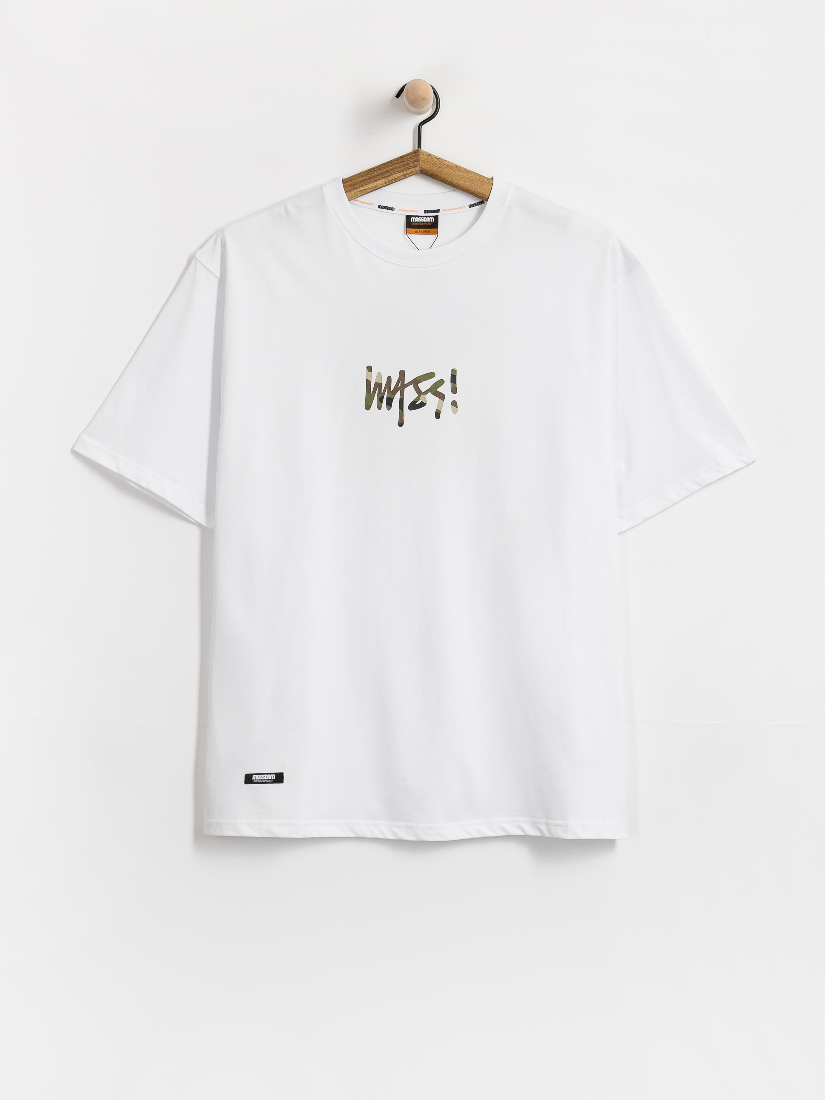 Tricou MassDnm Camo Sign (white)
