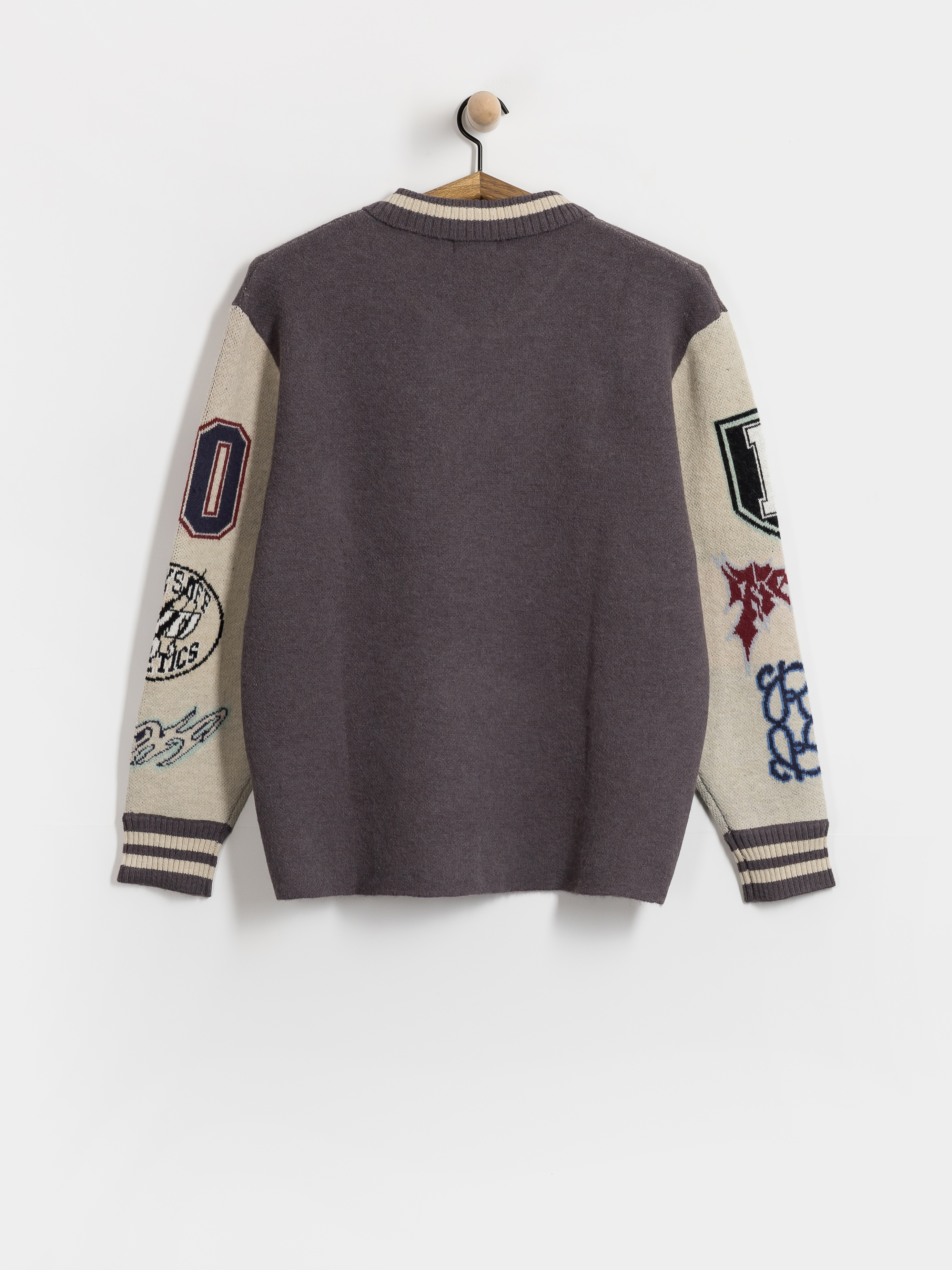 Pulover RipNDip Run It Up Knit (charoal cream)