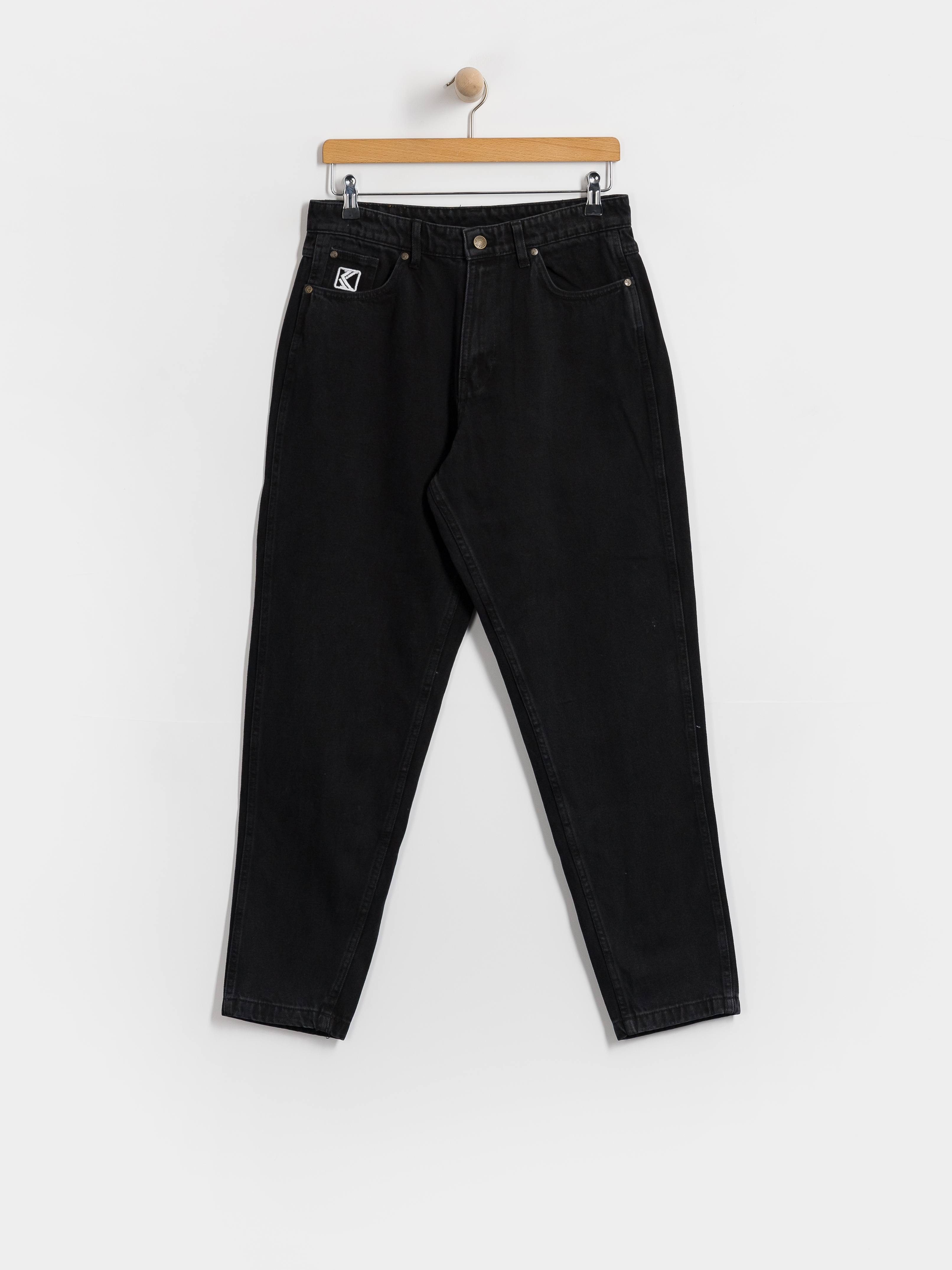 Pantaloni Karl Kani Small Signature Tapered Five Pocket Denim (black)