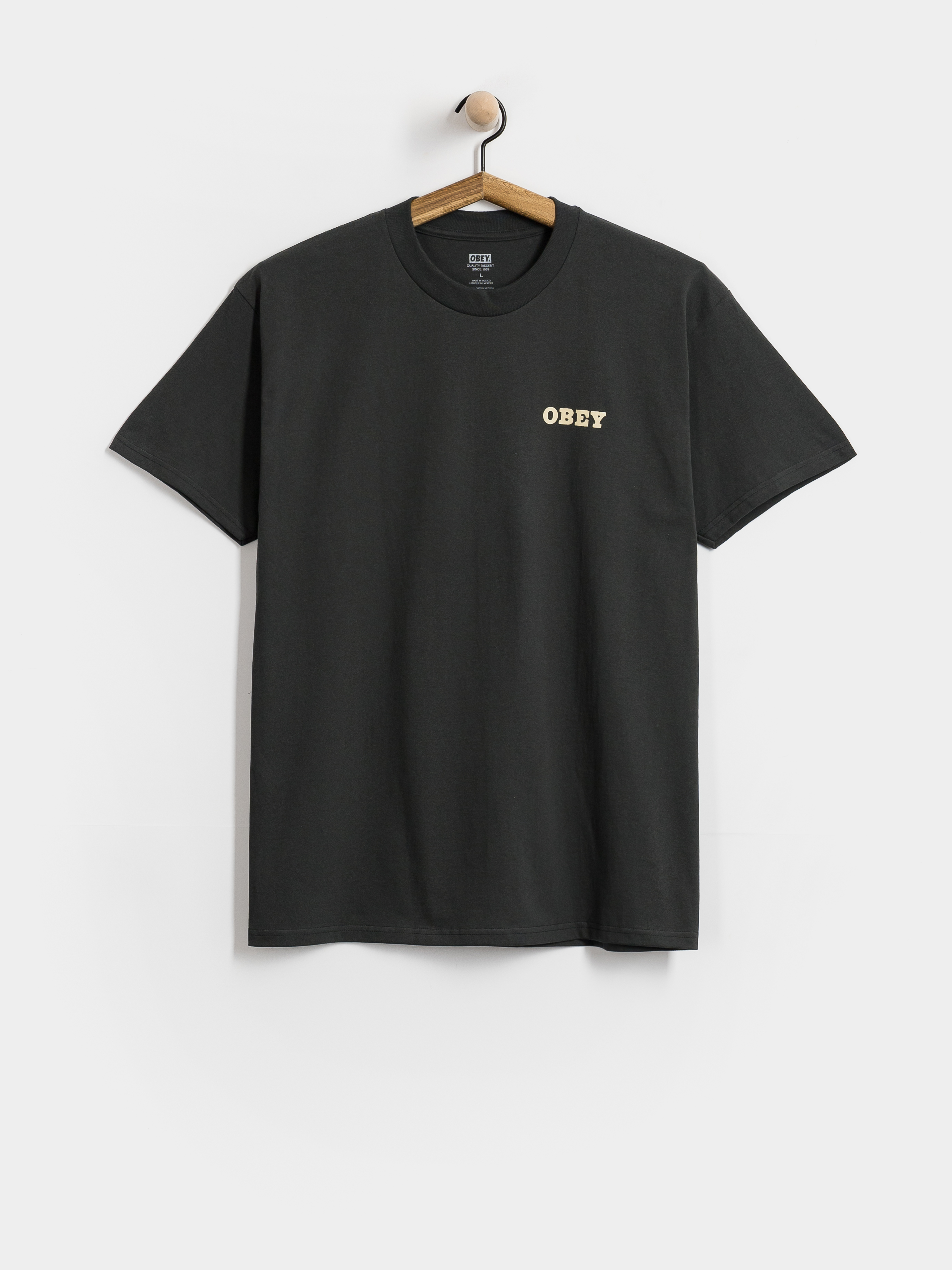 Tricou OBEY Savage Sounds Leopard (vintage black)
