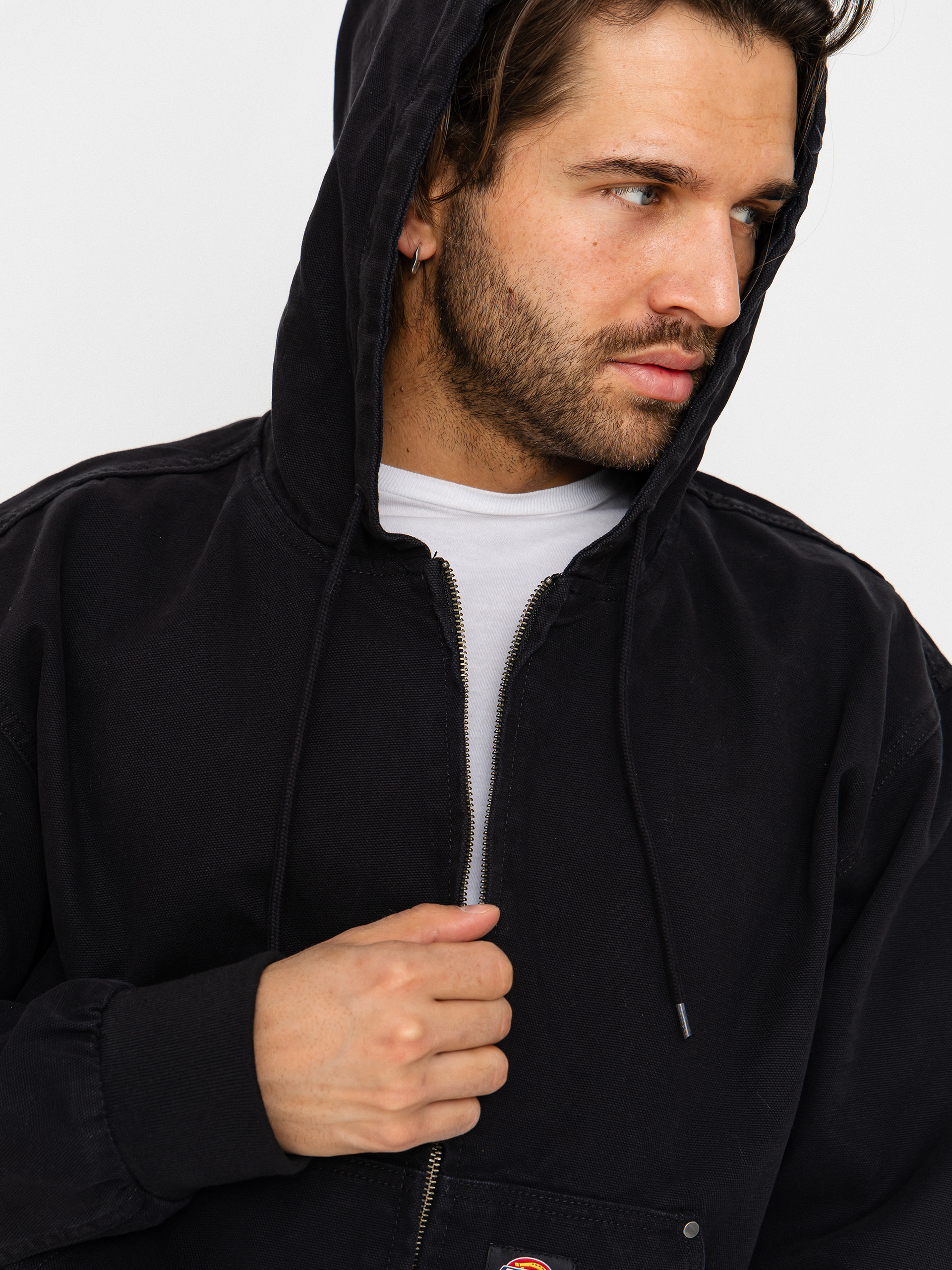 Geacă Dickies Unlined Canvas Hooded Bomber (black)