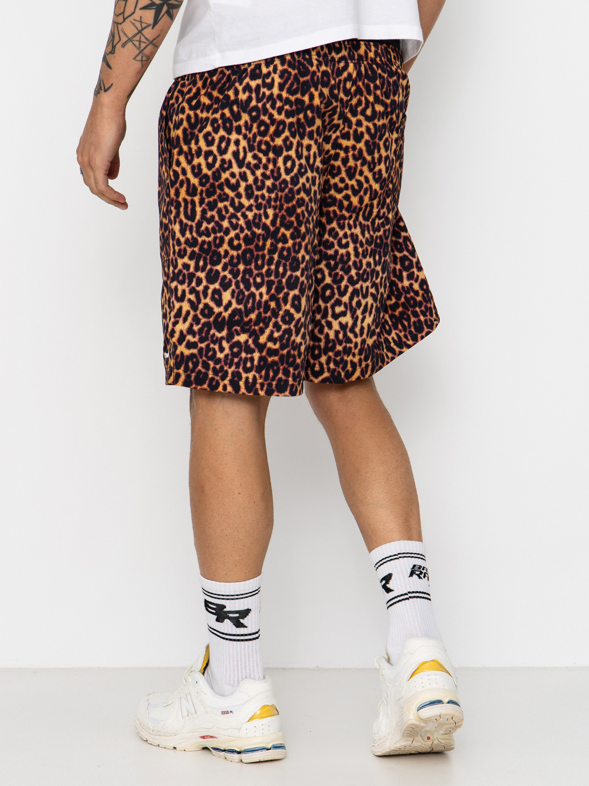 Pantaloni scurți HUF 89 Printed Easy (brown)