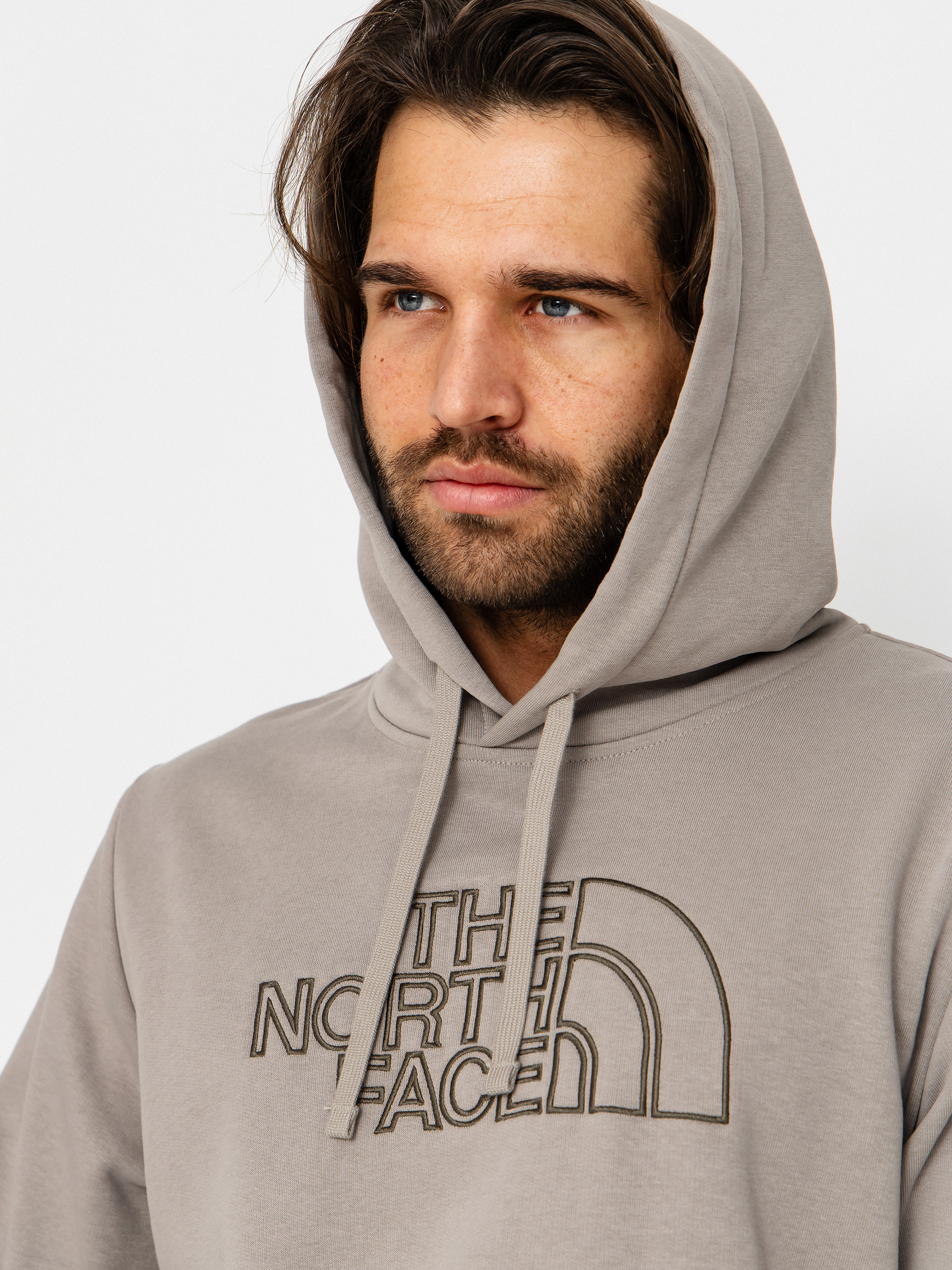 Hanorac cu glugă The North Face Drew Peak Light HD (stone slab/new)