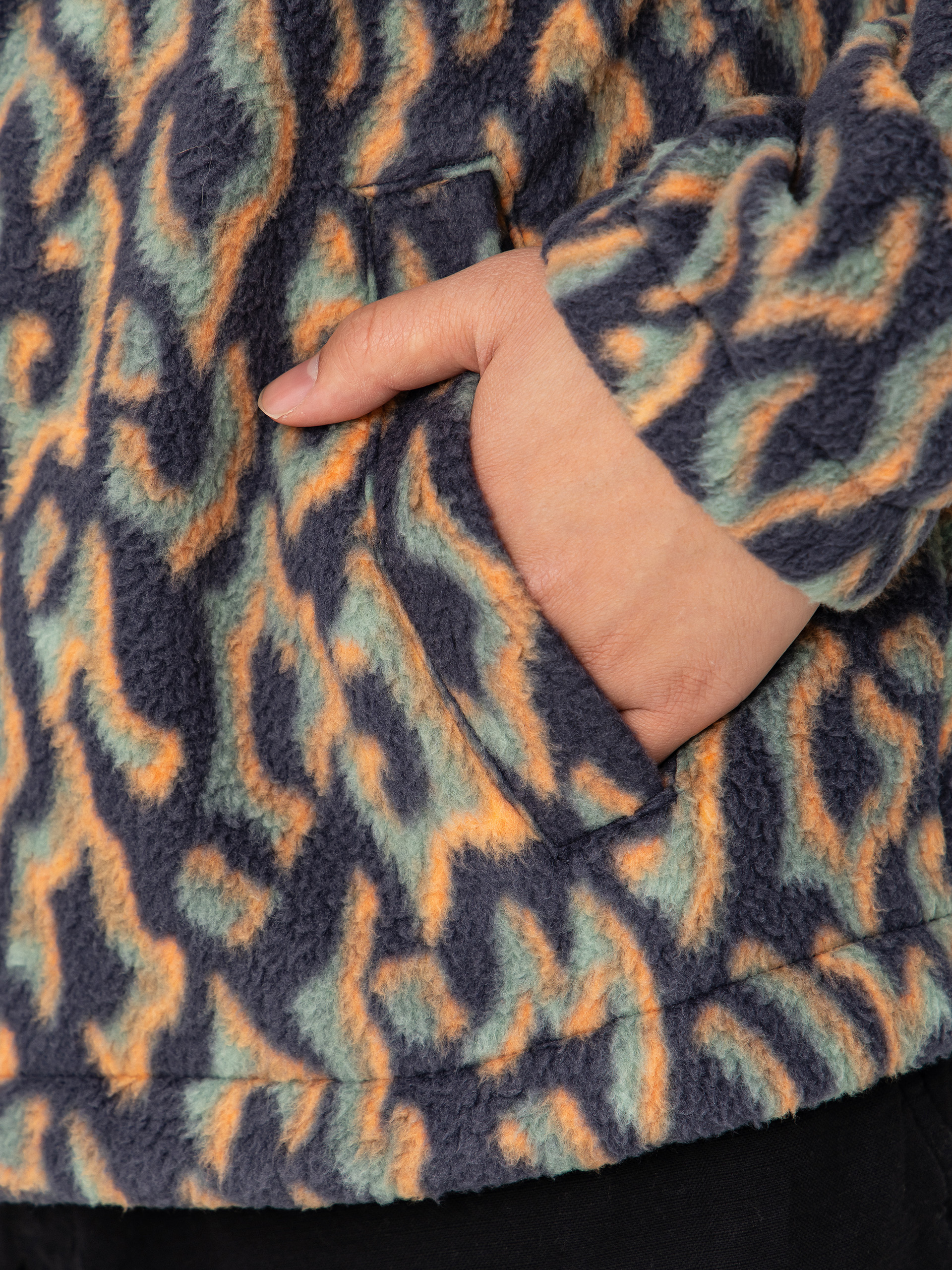 Pentru bărbați Hanorac din fleece Billabong Boundary Re-Issue (charcoal grey)