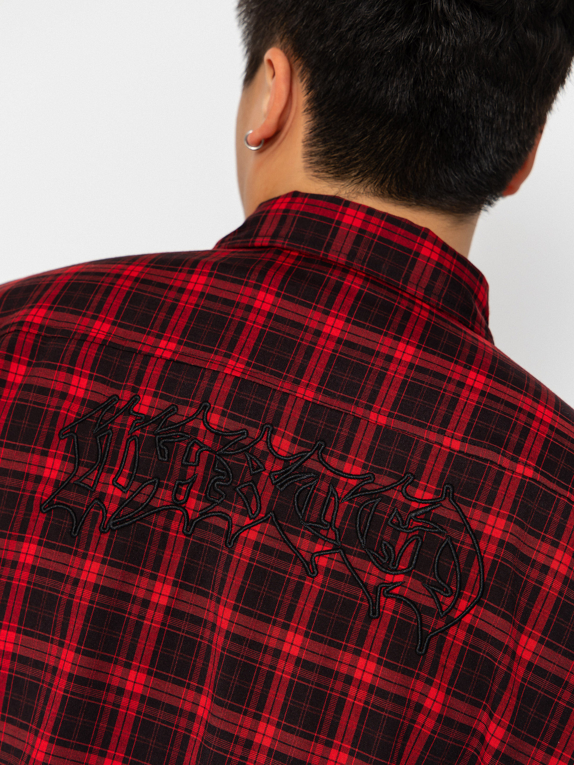 Cămașă Wasted Paris Tartan Age Shirt (fire red/black)