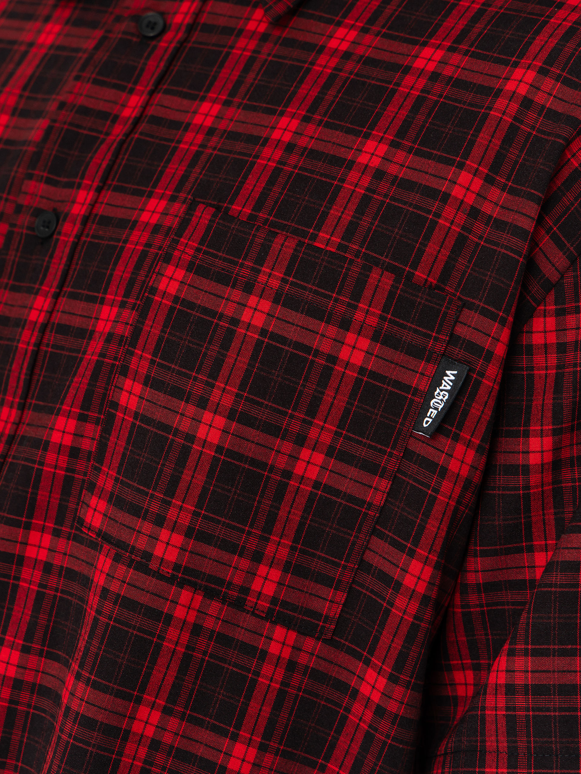 Cămașă Wasted Paris Tartan Age Shirt (fire red/black)