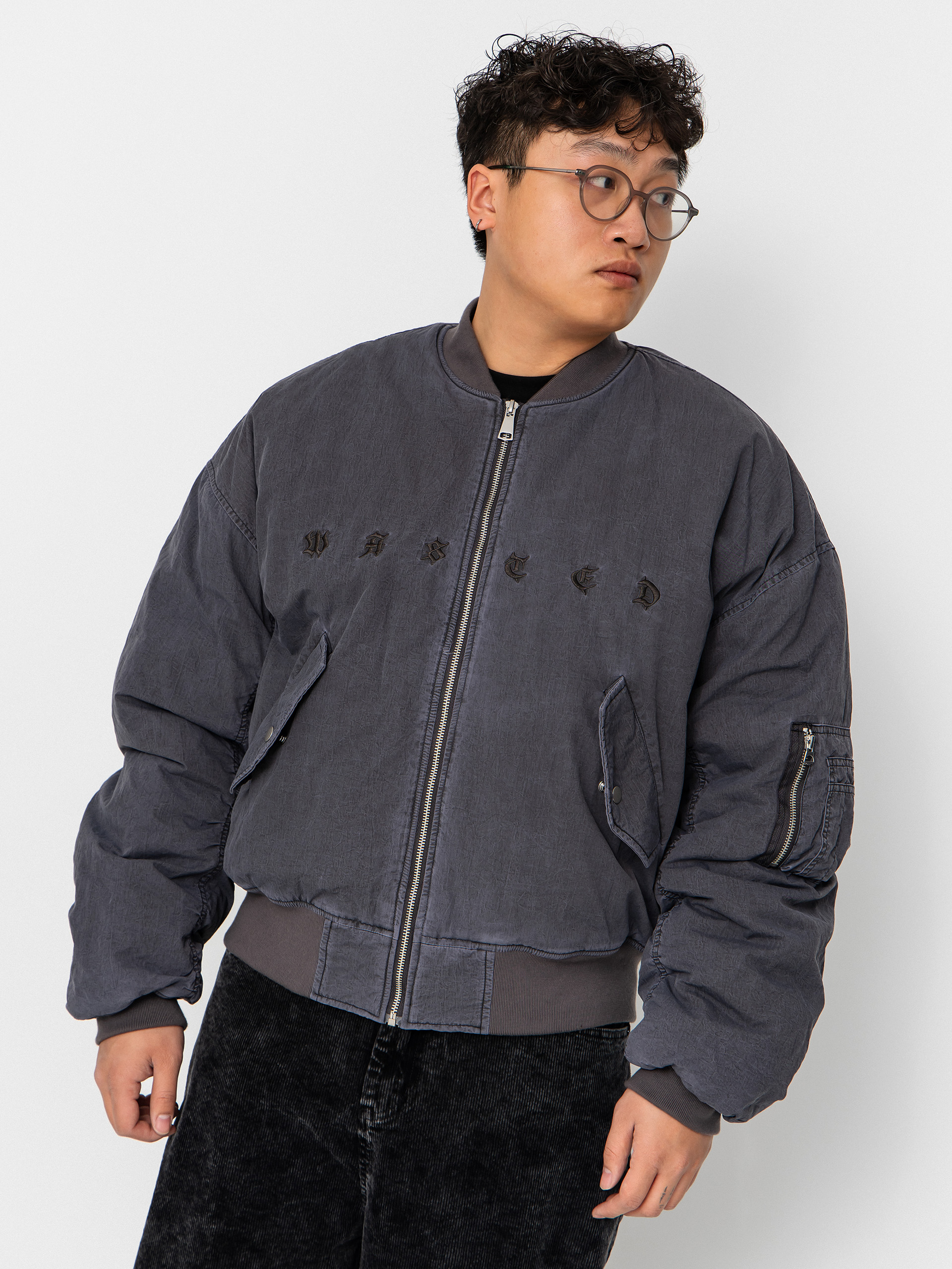 Geacă Wasted Paris Splinter Bombers (stone grey)