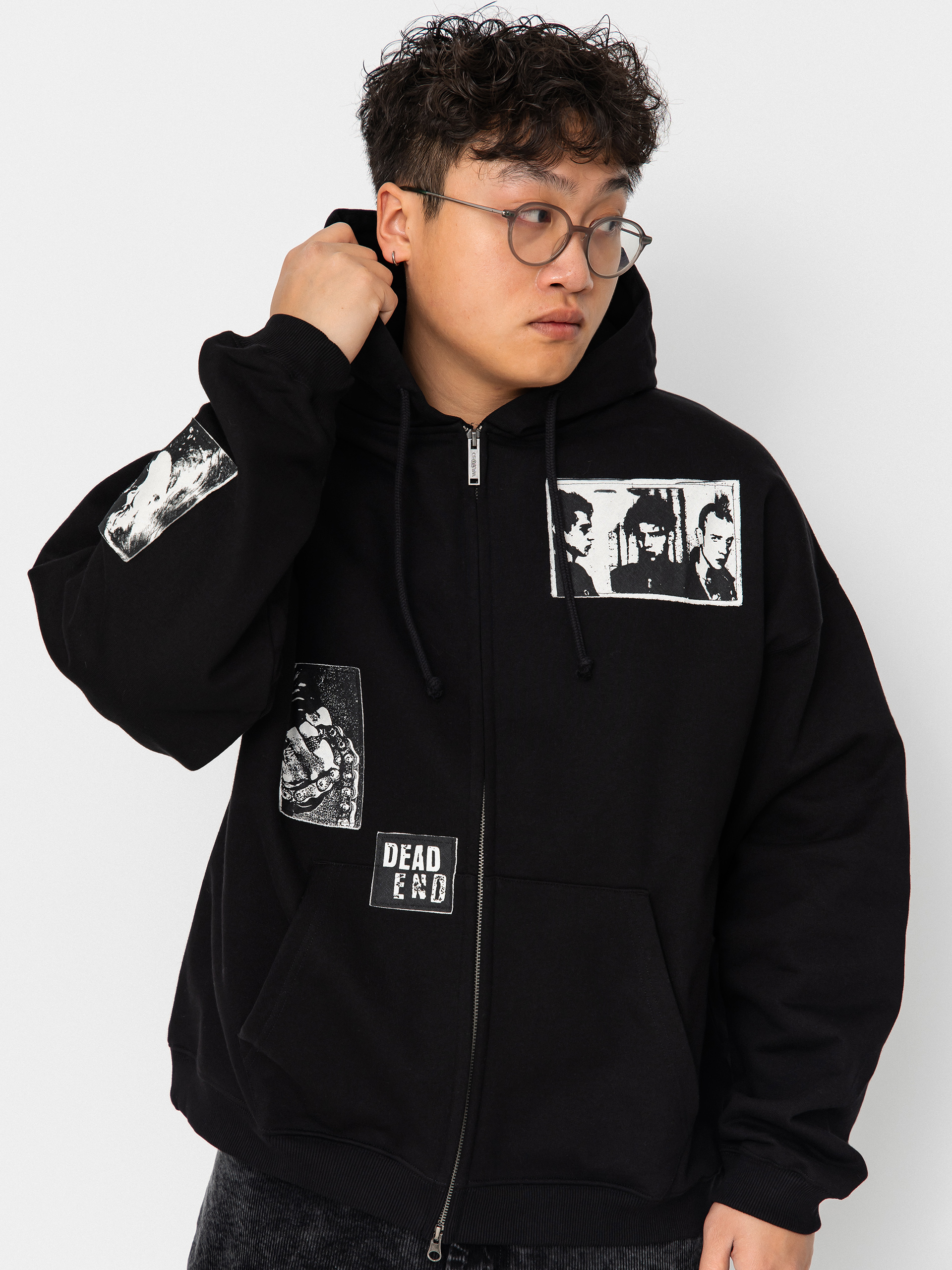Hanorac cu glugă Wasted Paris Taunt Boxy ZHD (black)
