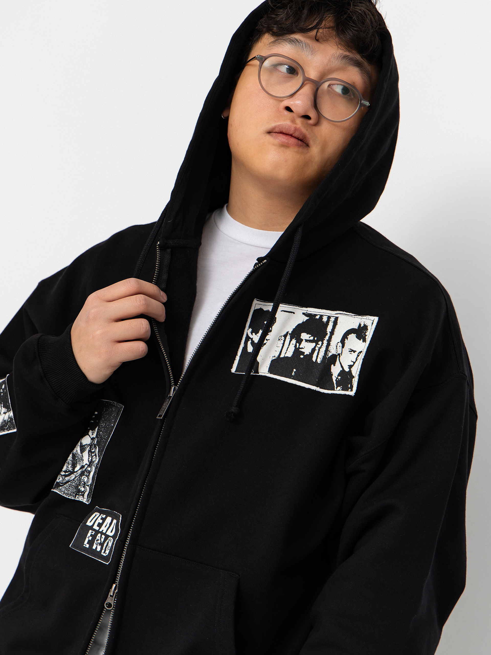 Hanorac cu glugă Wasted Paris Taunt Boxy ZHD (black)