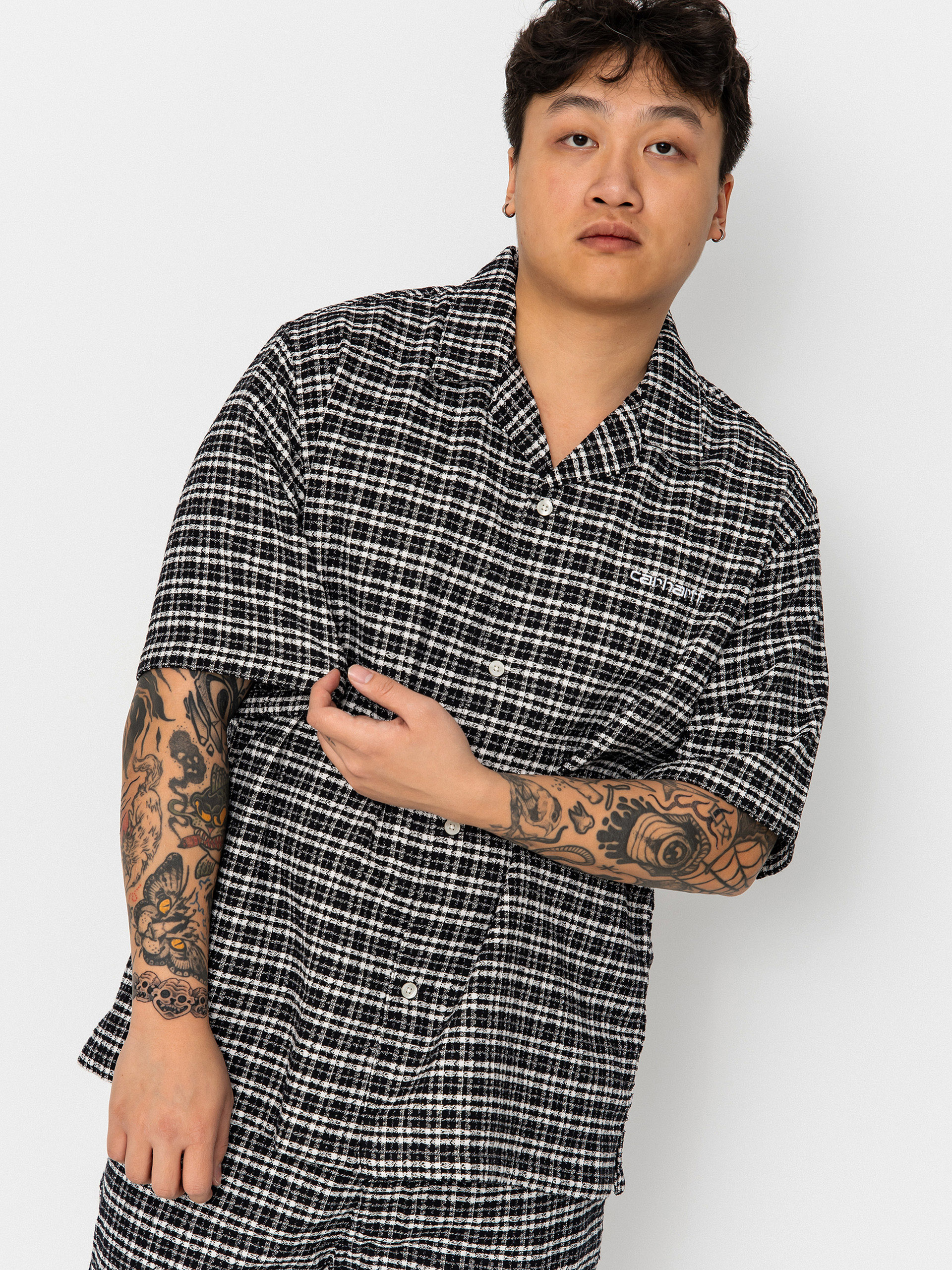 Cu0103mau0219u0103 Carhartt WIP Kander (kander check/black)