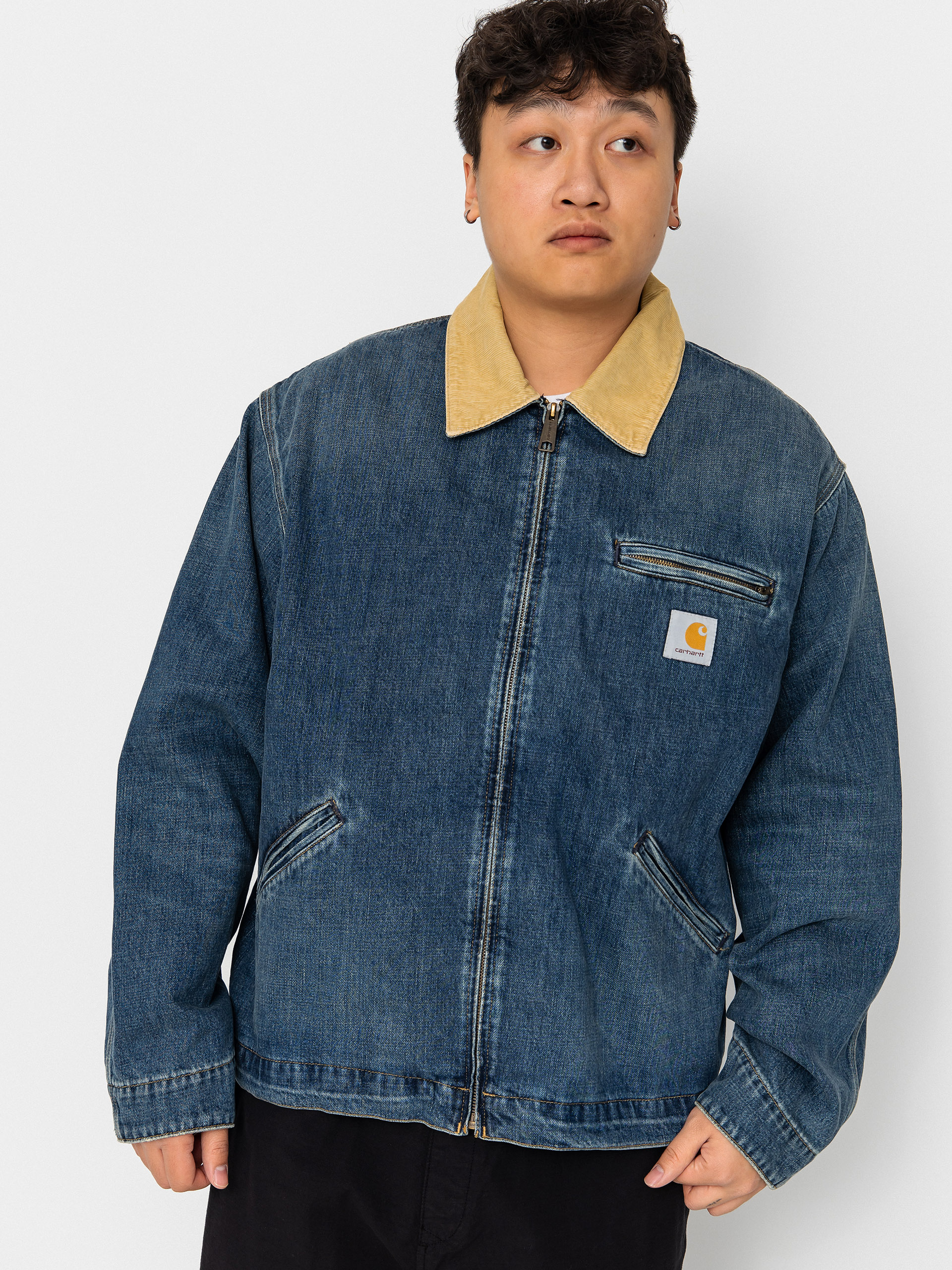 Geacă Carhartt WIP OG Detroit (blue/dusty h brown)