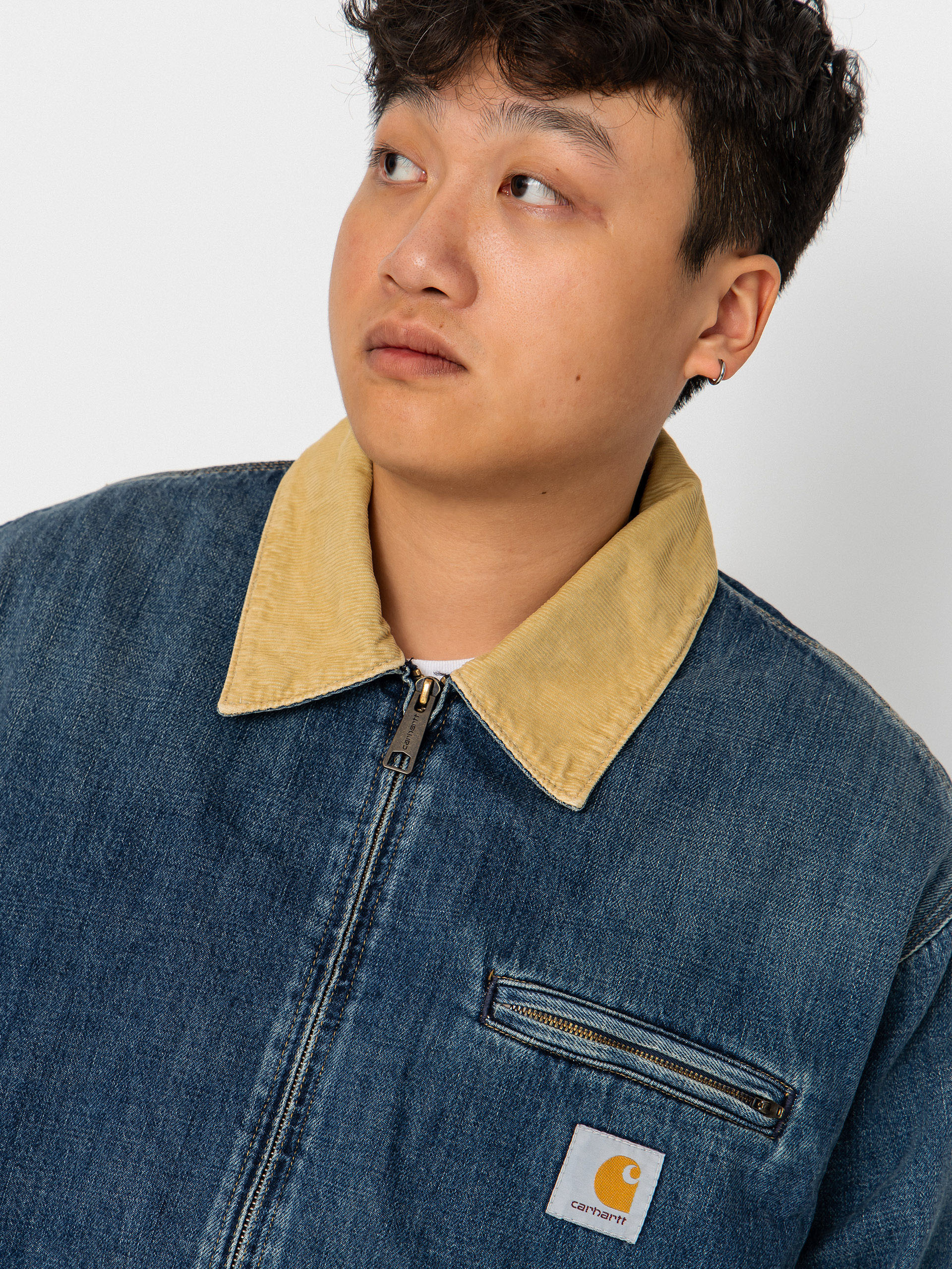 Geacă Carhartt WIP OG Detroit (blue/dusty h brown)