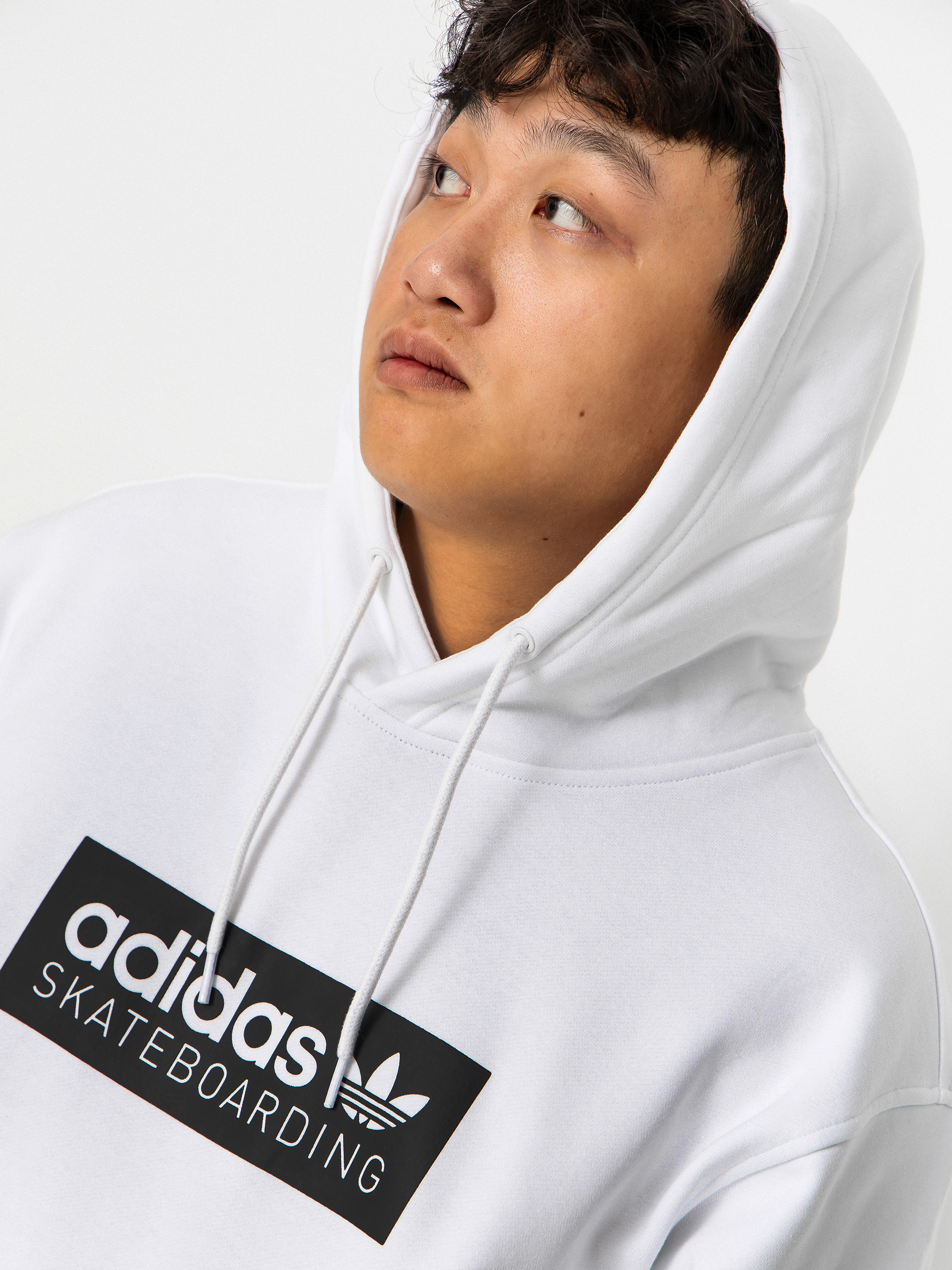 Hanorac cu glugă adidas Skt Logo HD (white)