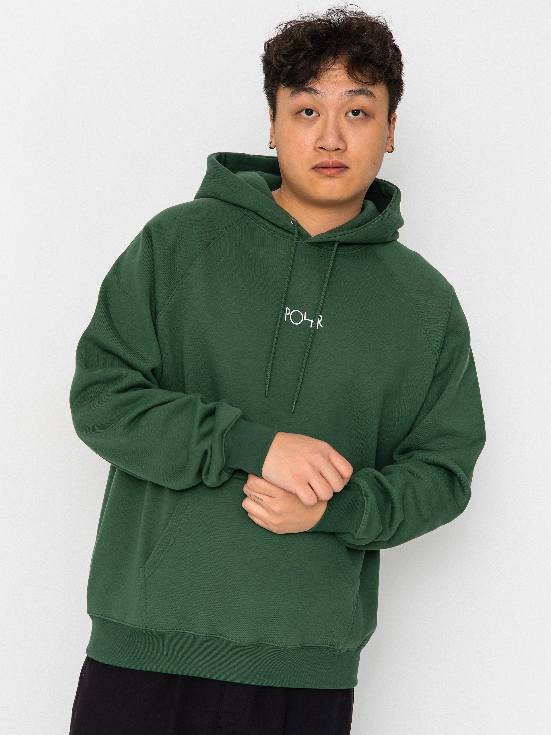 Hanorac cu glugă Polar Skate Default HD (forest green)