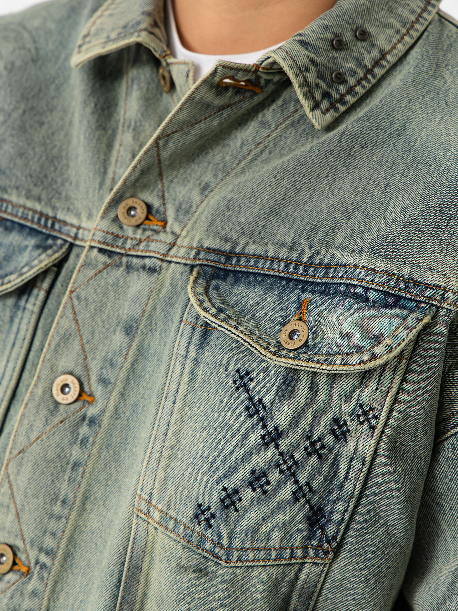 Geacă Deus Ex Machina Mephistopheles (vintage indigo)