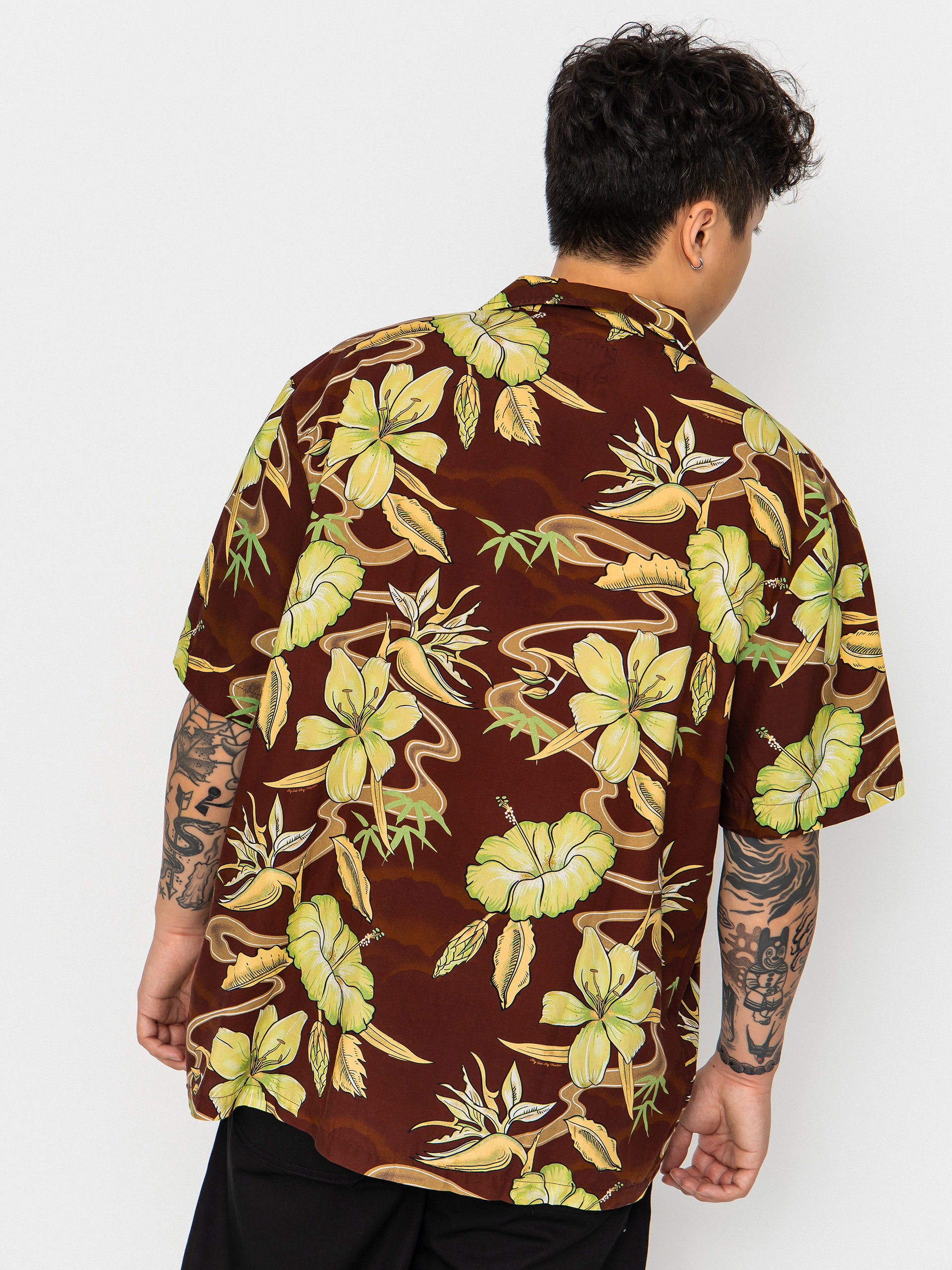 Cămașă Deus Ex Machina Broadus (brown)