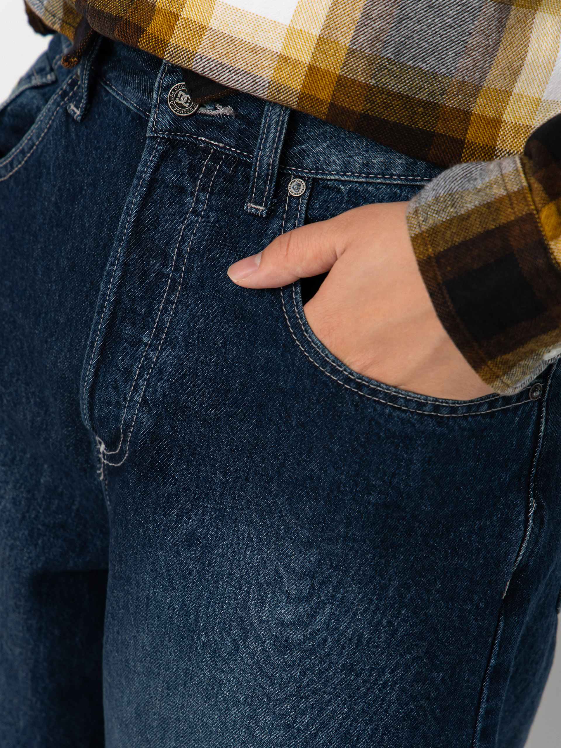Pantaloni DC Worker Baggy Denim Double That (dark denim)