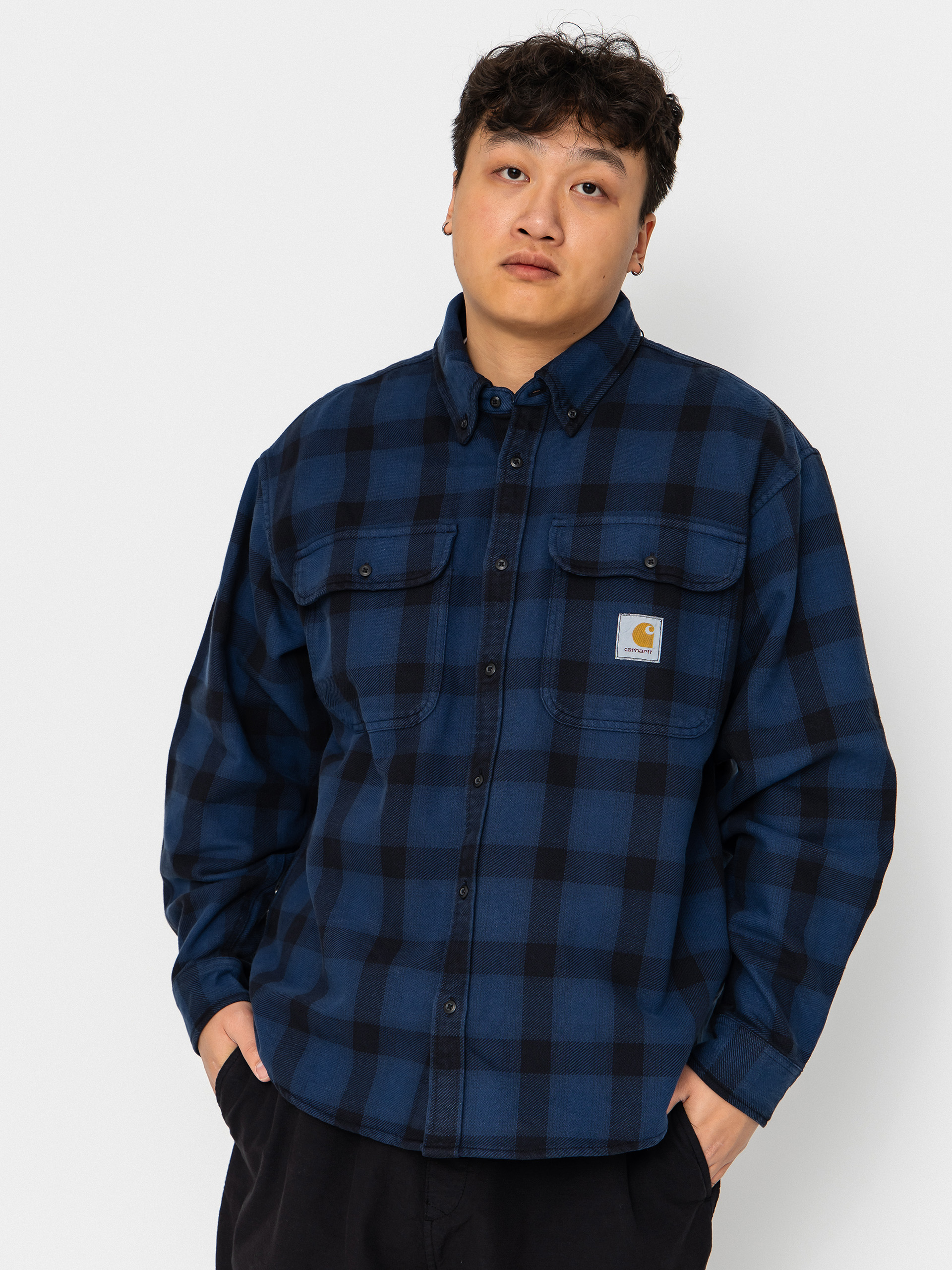 Cămașă Carhartt WIP Edmands (edmands check/natural/jupiter)