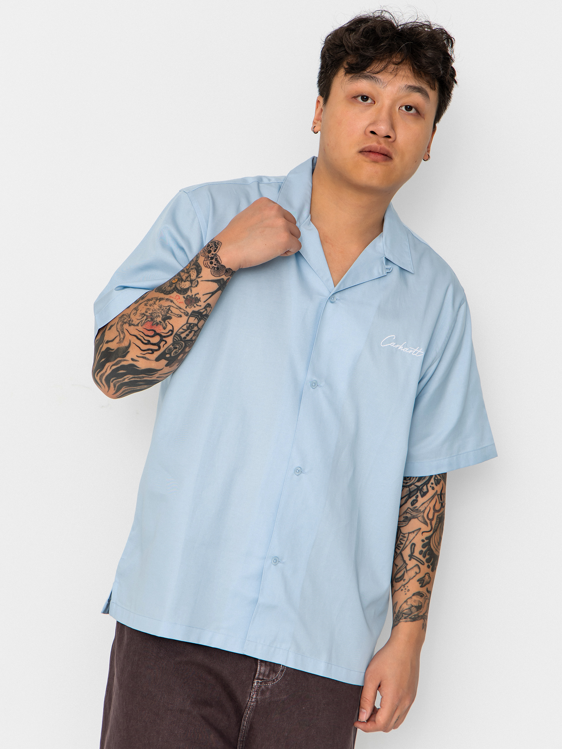 Cu0103mau0219u0103 Carhartt WIP Delray (icaria/white)