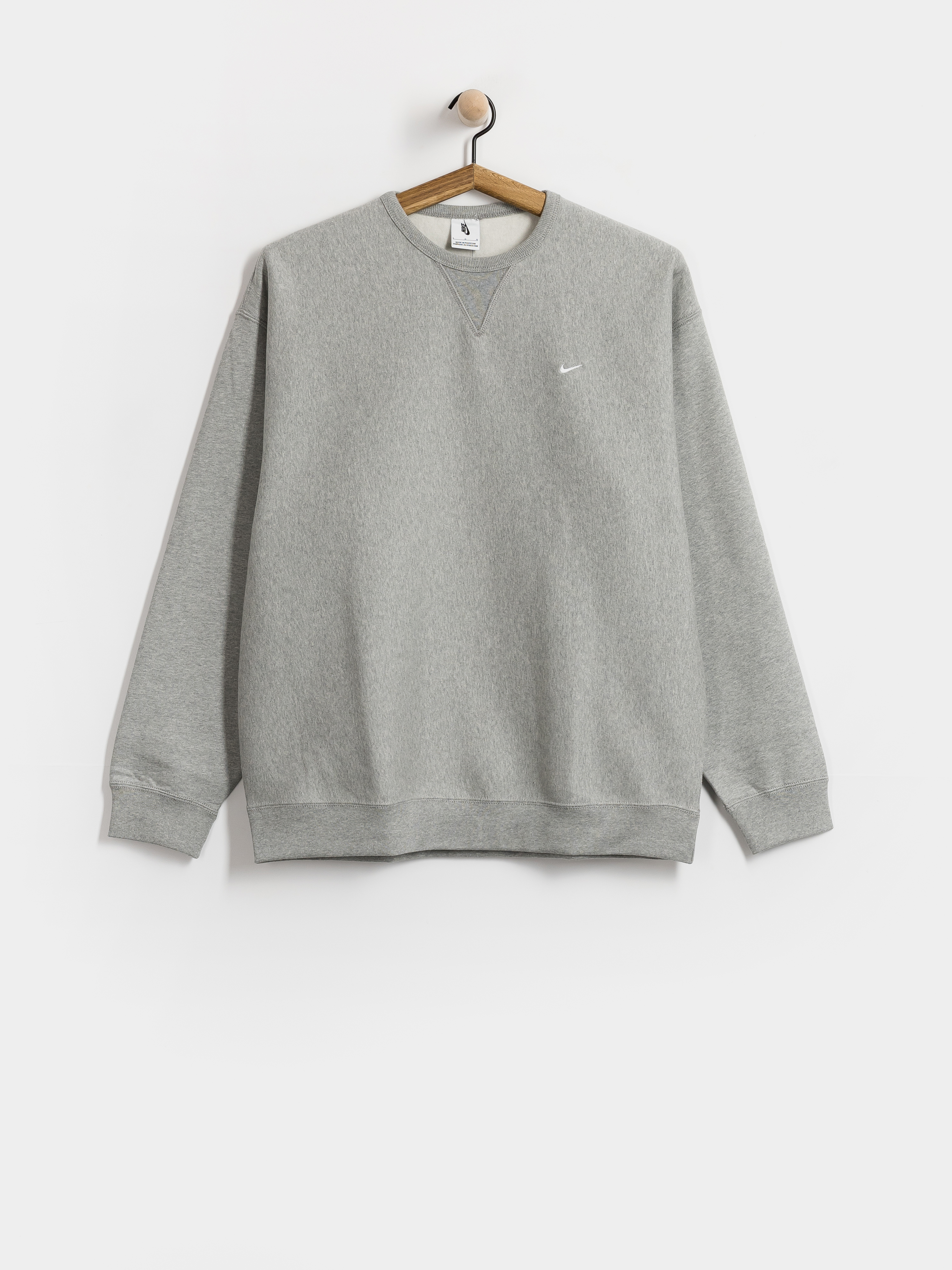 Hanorac Nike SB Solo Swoosh (dk grey heather/white)