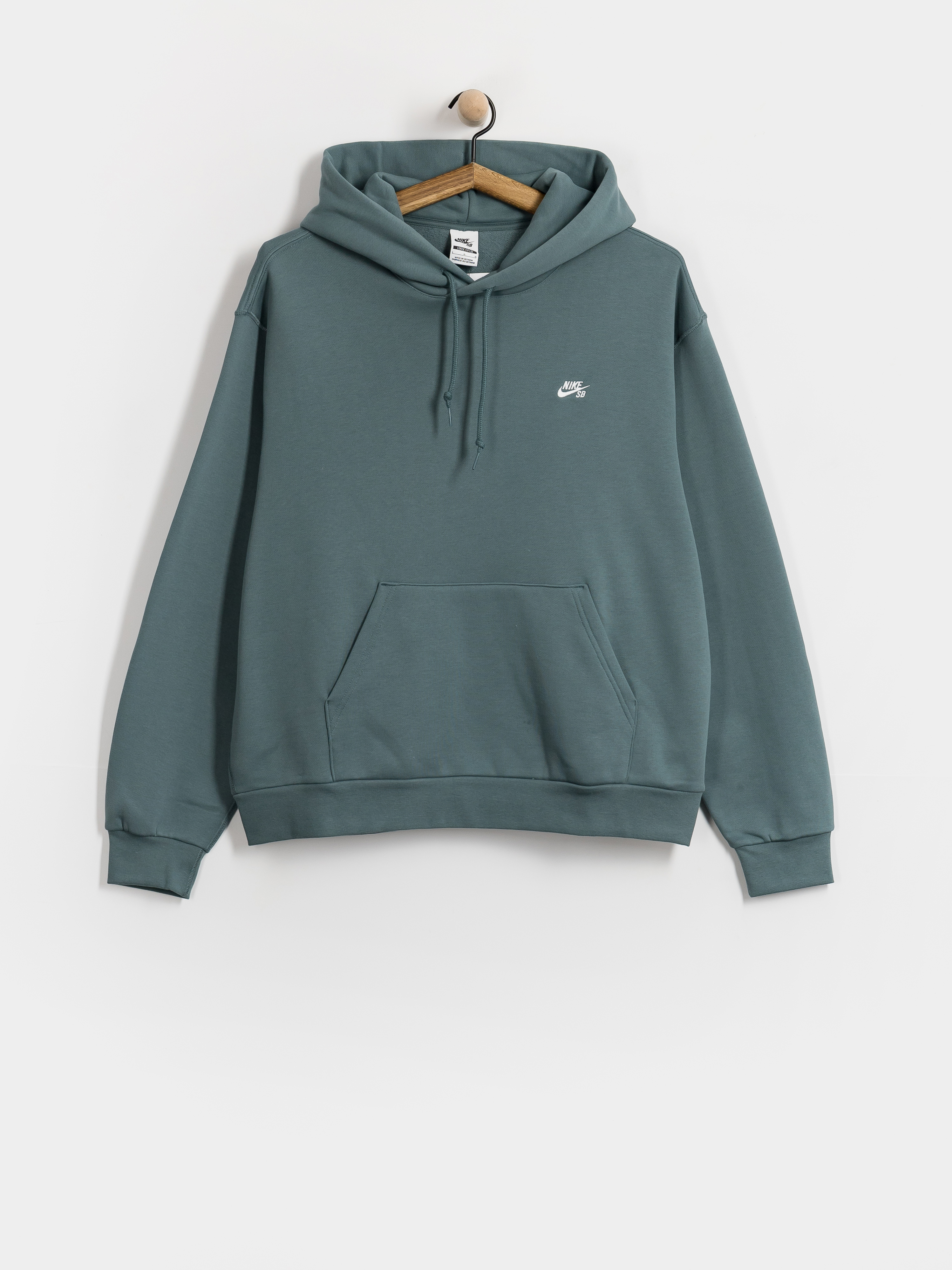 Hanorac cu glugă Nike SB Essential Logo HD (mineral slate/white)