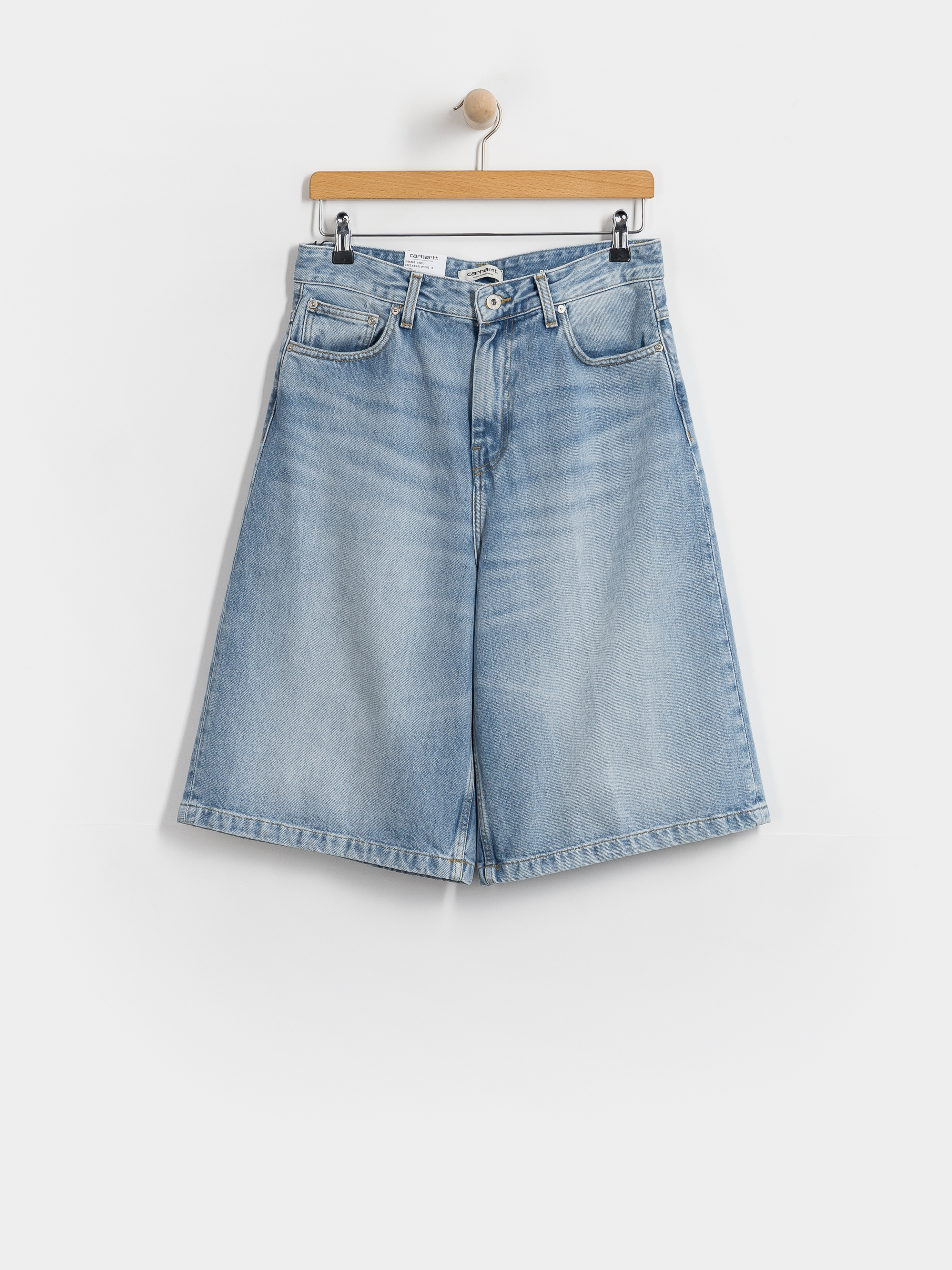 Pantaloni scuru021bi Carhartt WIP Belmont Wmn (blue heavy worn bleached)