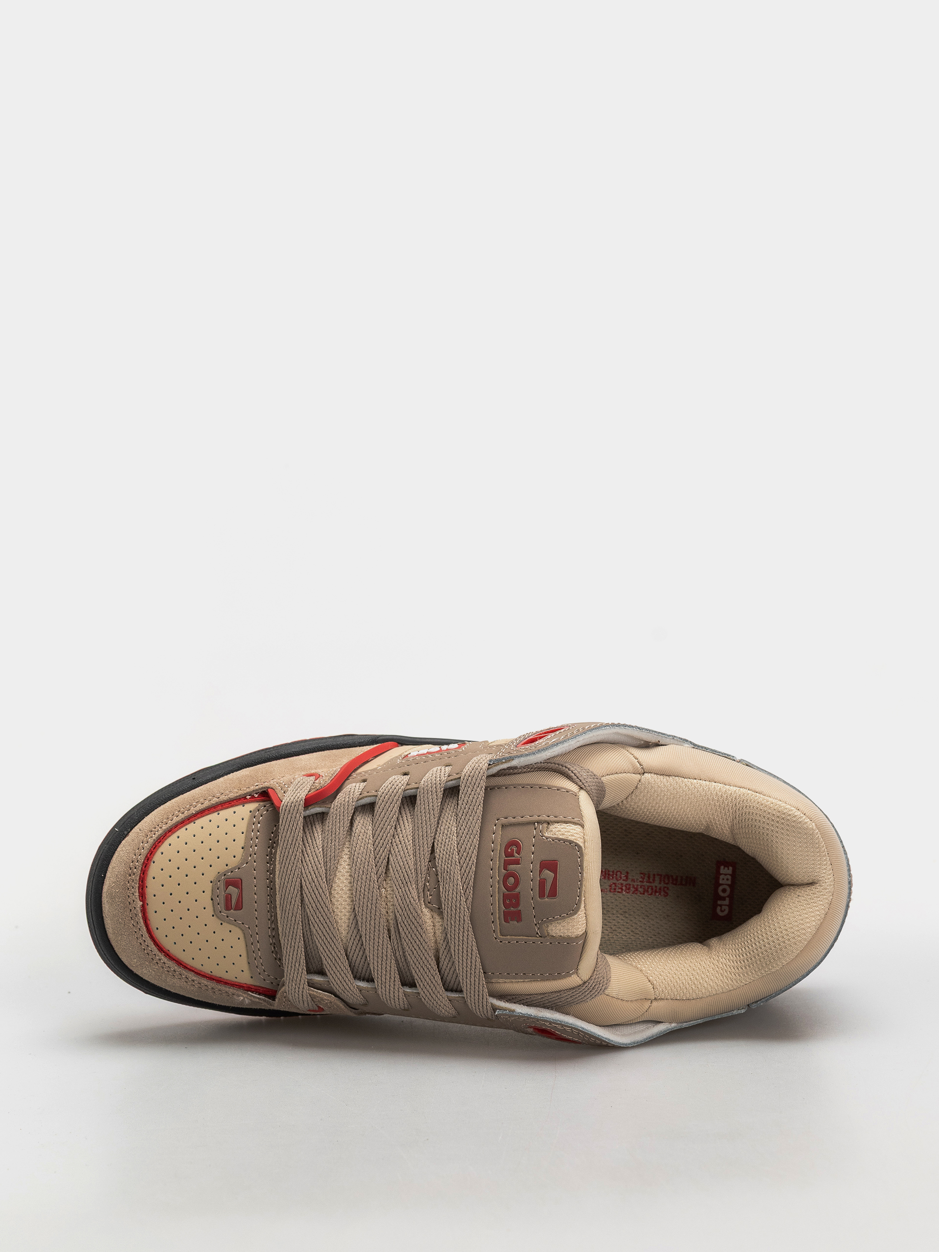 Pantofi Globe Fusion (khaki/red)