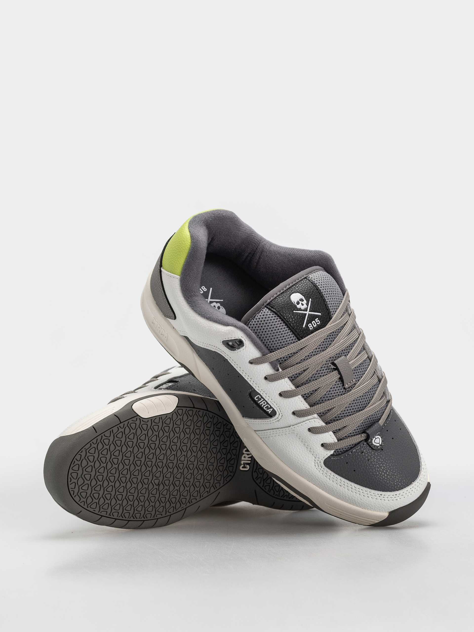 Pantofi Circa 805 (dark gray/white/lime)
