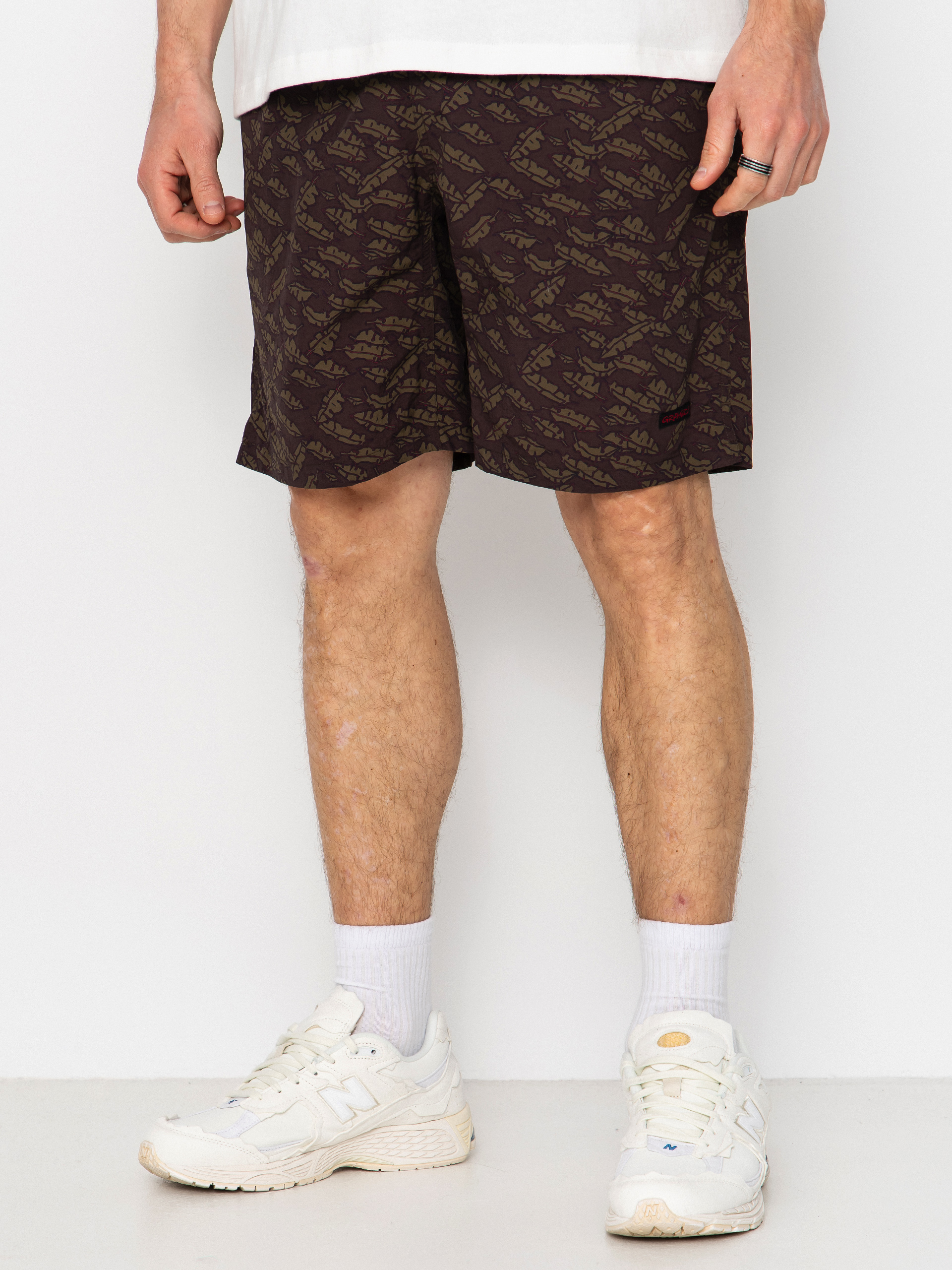 Pantaloni scuru021bi Gramicci Nylon Packable G-Short (brown leaf)